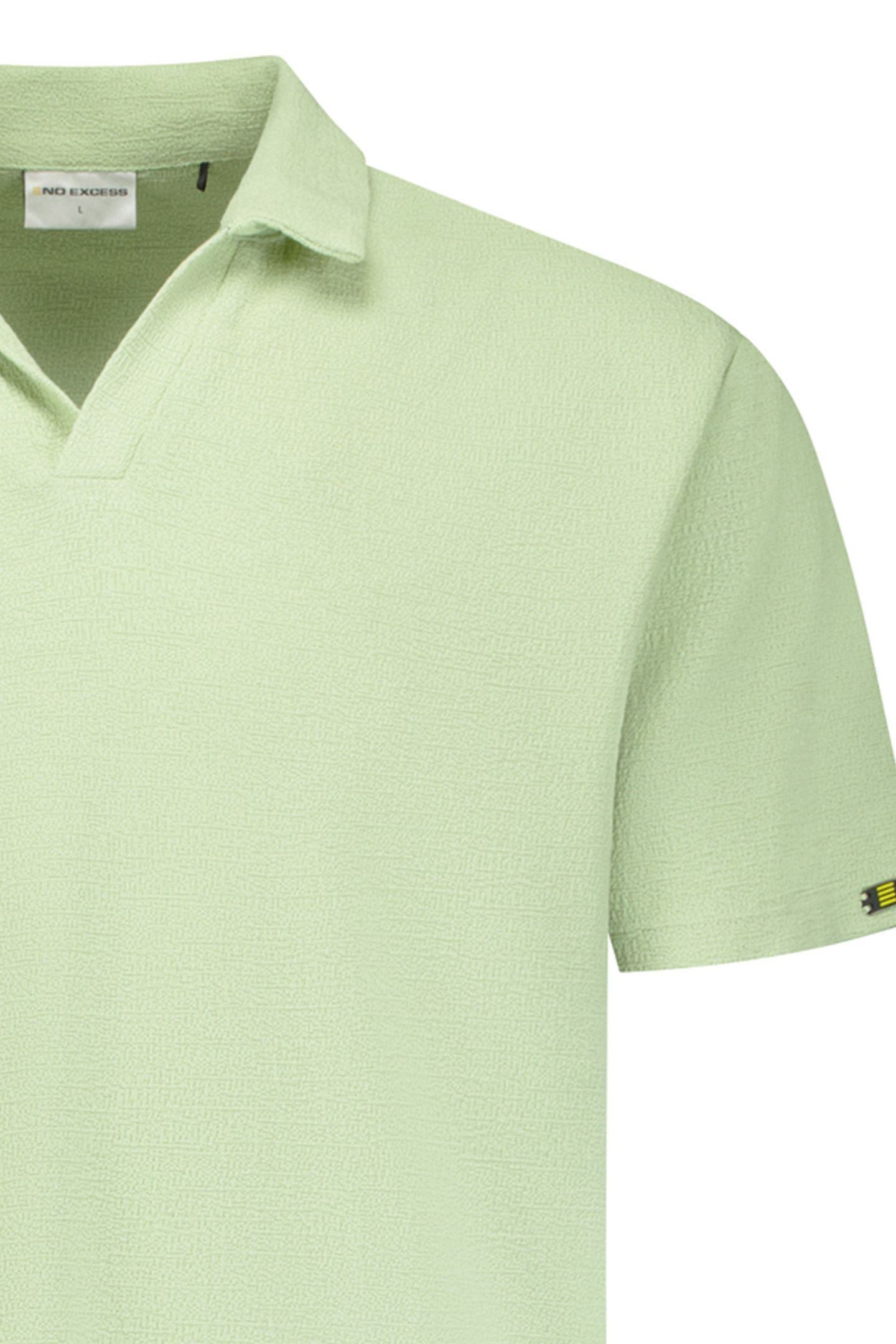 POLO V SOLID JACQUARD GREEN 3