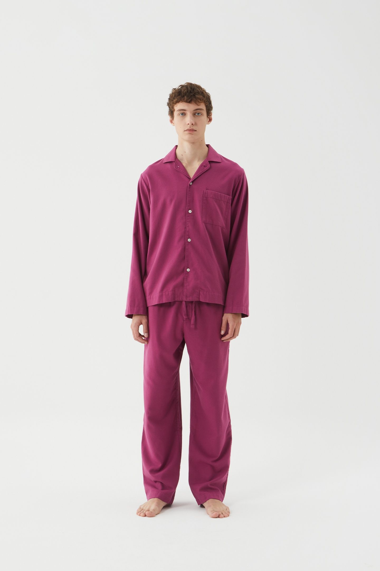 UNISEX FLANNEL, PYJAMAS SHIRT GRAPE 7