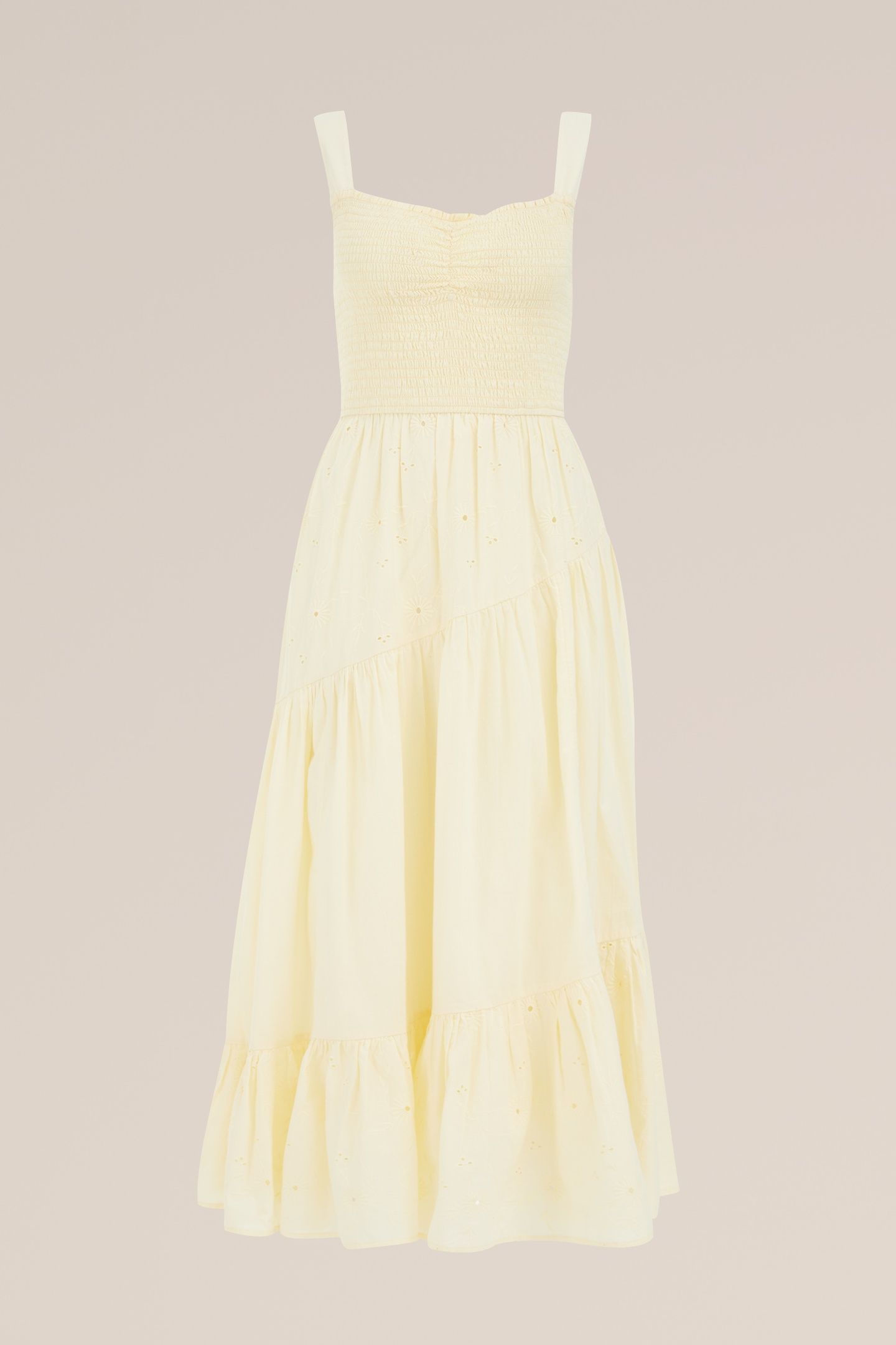 DRESS MAXI LENGTH LIGHT YELLOW 4