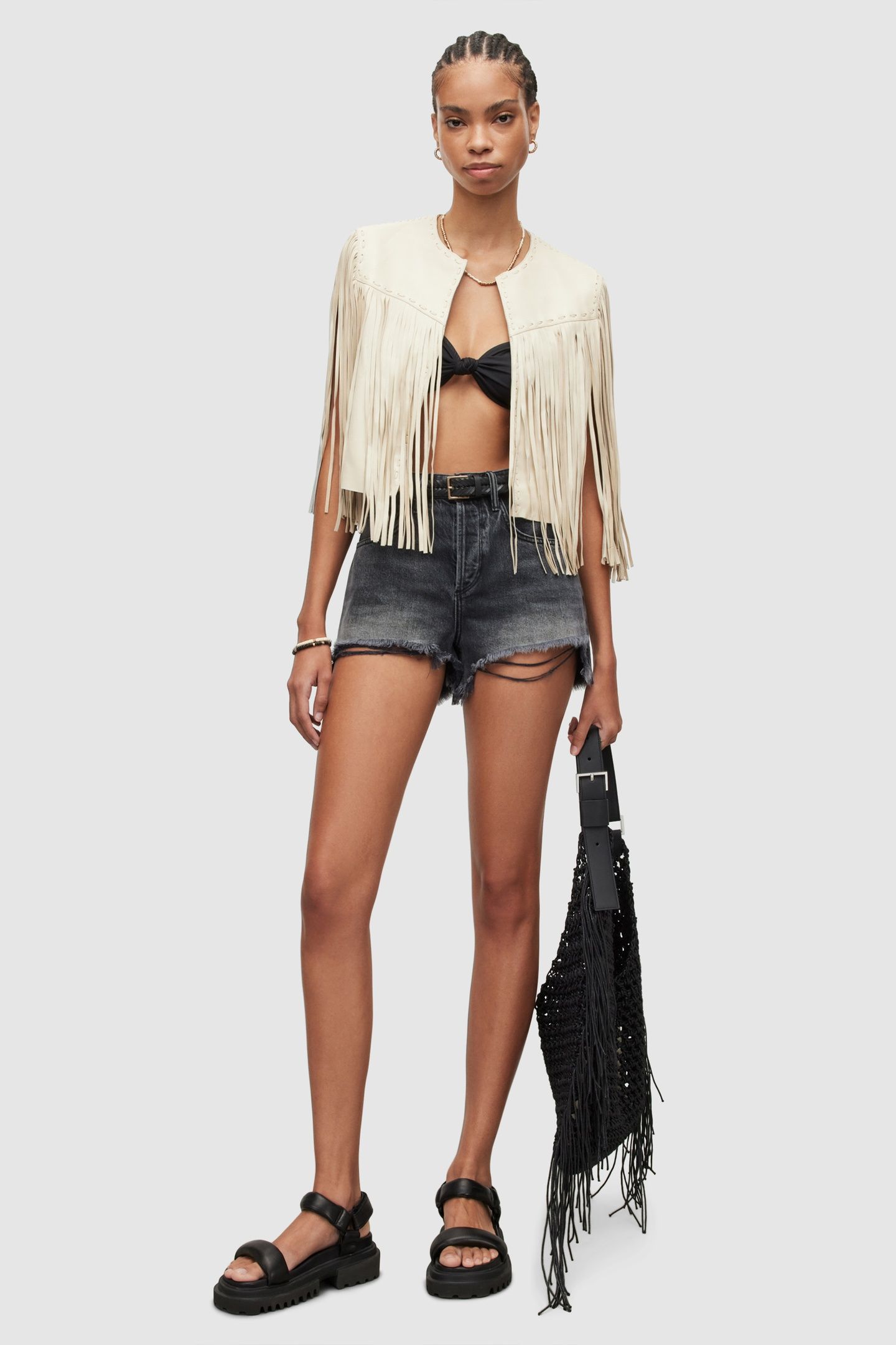 ASTRAL TASSEL GILET WHITE 1