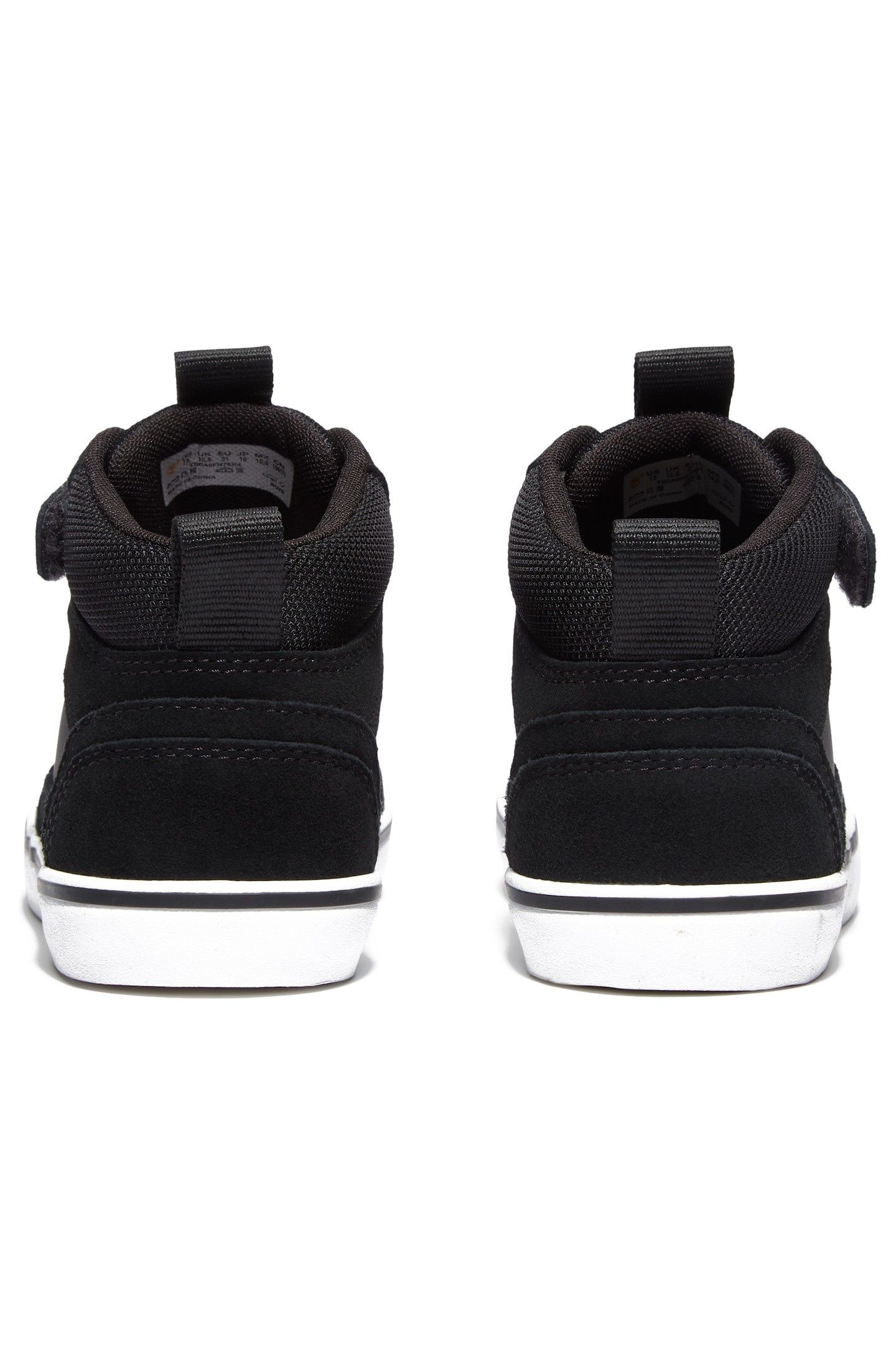 STONE JUMP MID HOOK & LOOP SNEAKER BLACK SUEDE 6