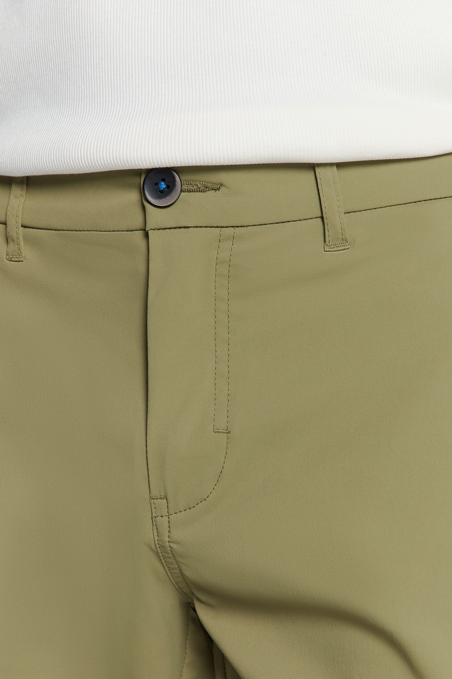 SHORT STRETCH CHINO TRAVEL TWILL MID ARMY 4