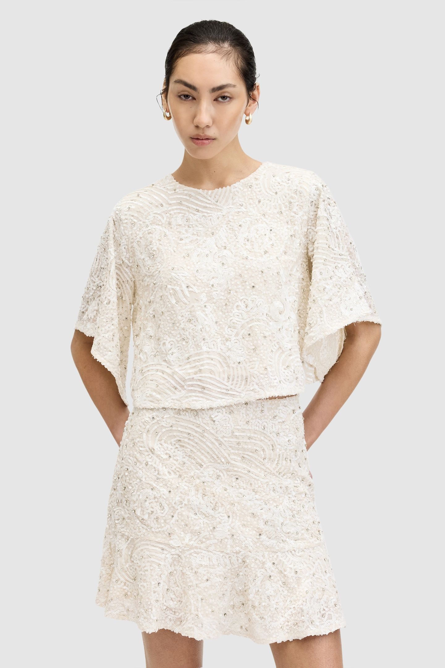 IVY EMB TOP ECRU WHITE 1