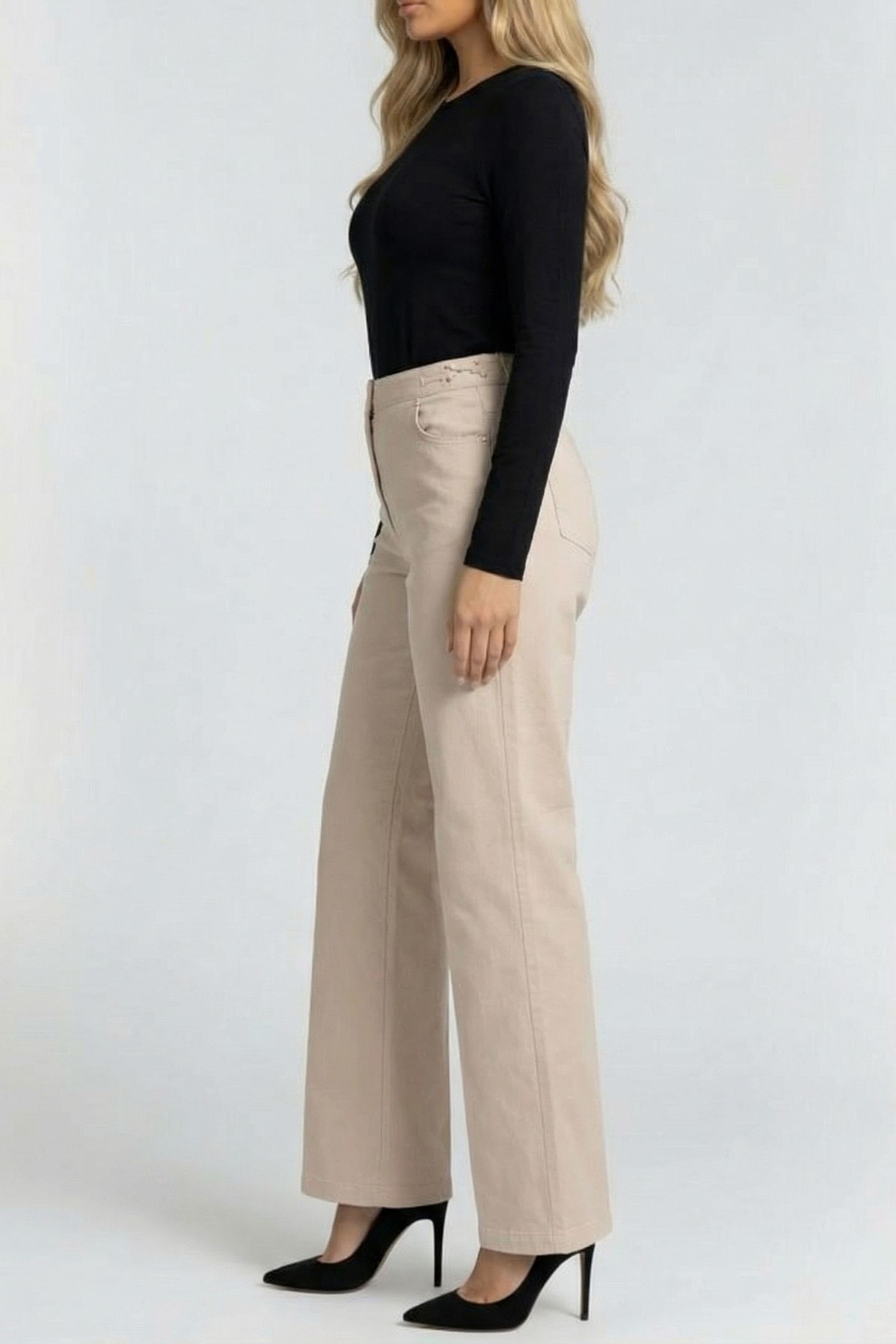 MARCIANO BY GUESS SOFIA STRAIGHT DENIM SAND GRAIN 3