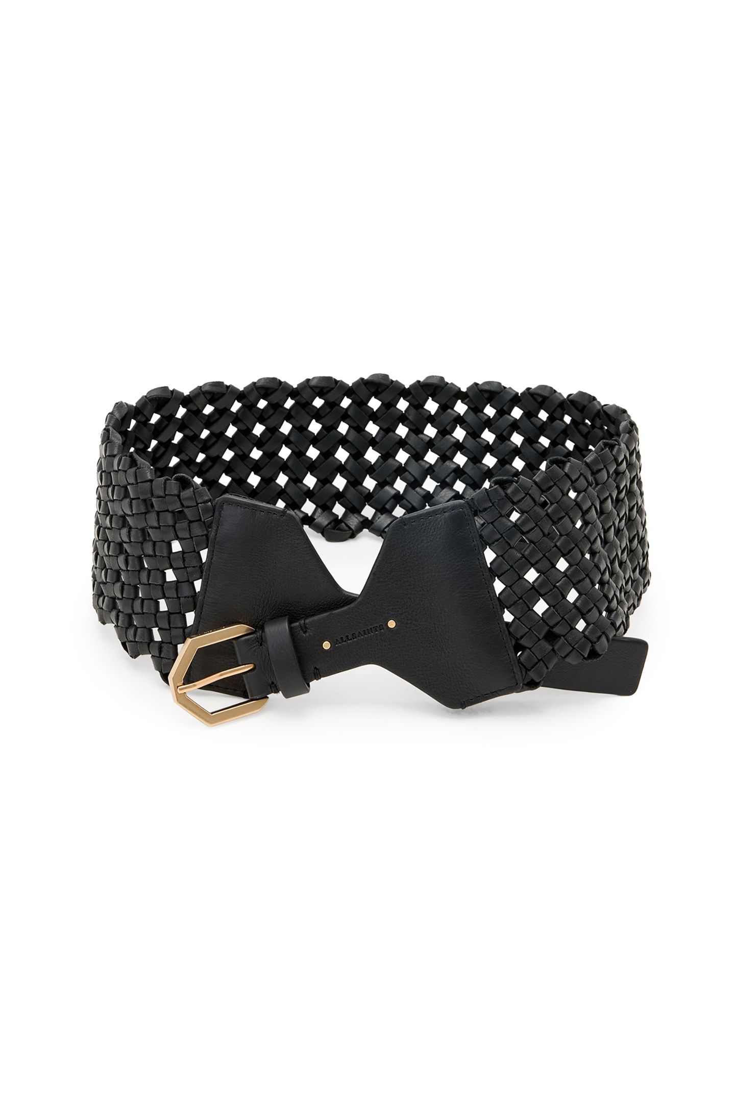 MATHILDE WAIST BELT BLACK/WARM BRASS 2