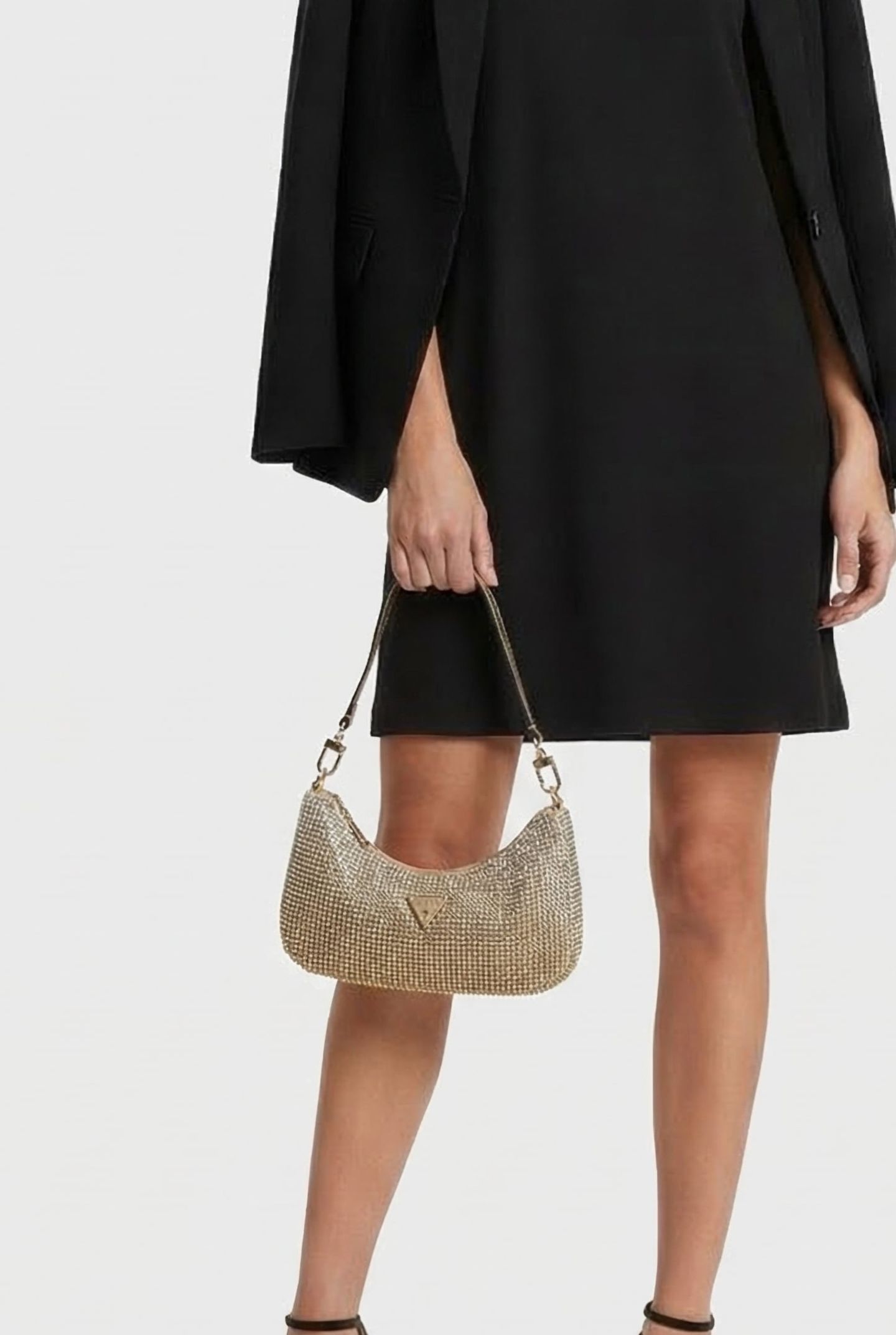 MARCIANO BY GUESS ZALINA MINI TOP ZIP SHLDR BAG GOLD 4