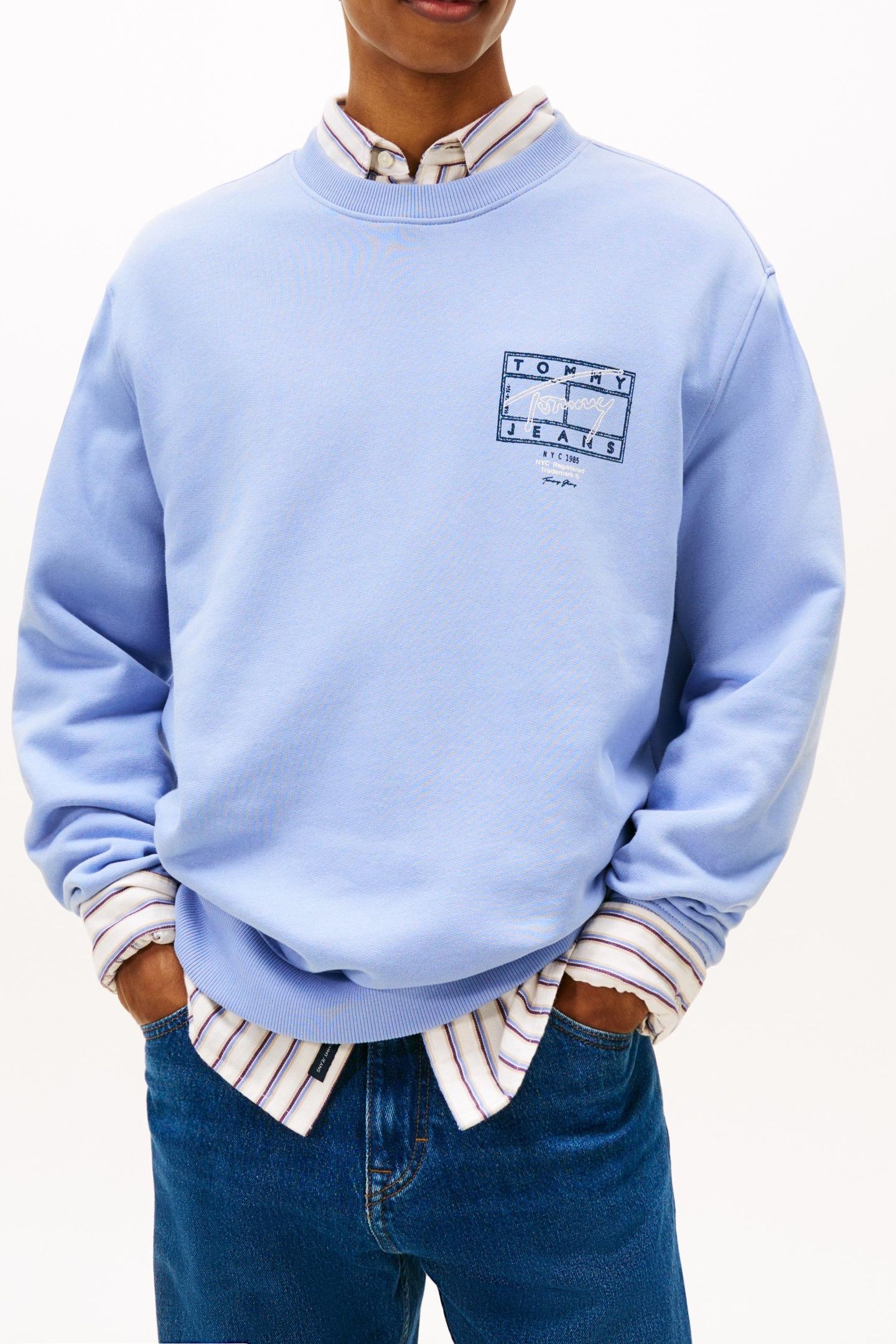 REGULAR ENTRY DNA PULLOVER SWEATSHIRT NORDIC IRIS 5