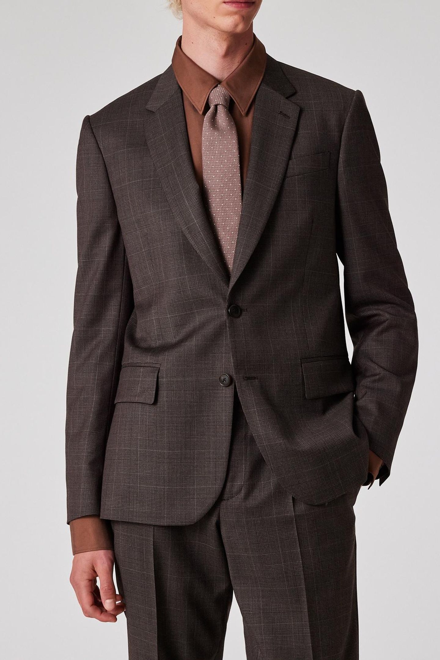GENTS TAILORED FIT 2BTN JACKET DARK VIOLET 1