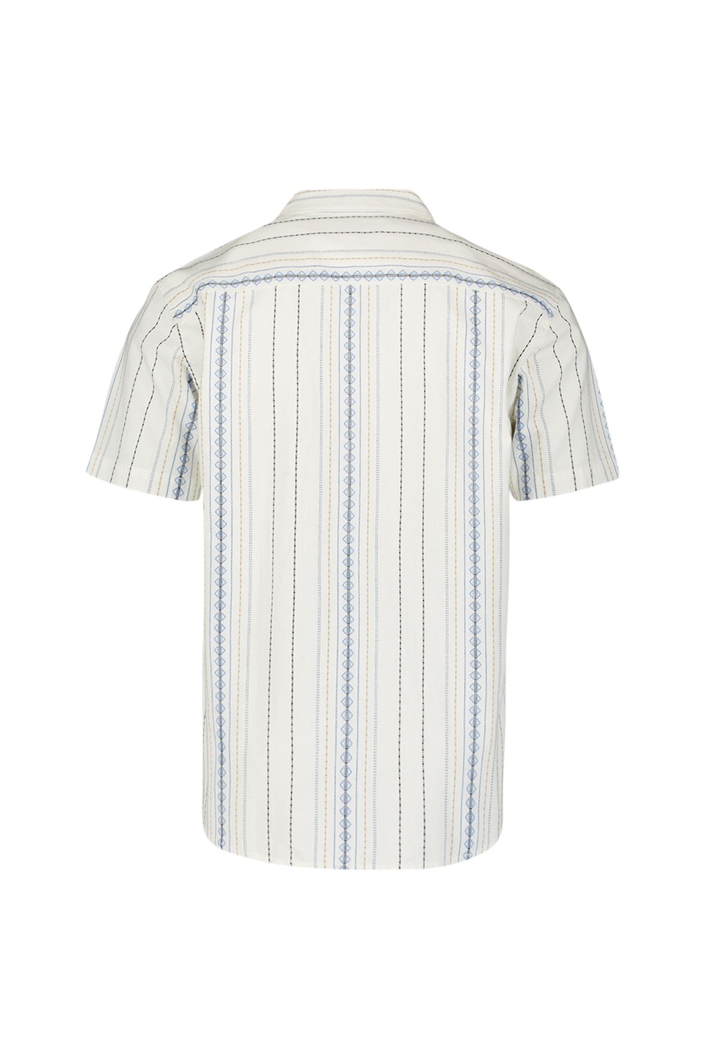 SHIRT SHORT SLEEVE REVERS COLLAR DOBBY VERTICAL EMBROIDERED 3