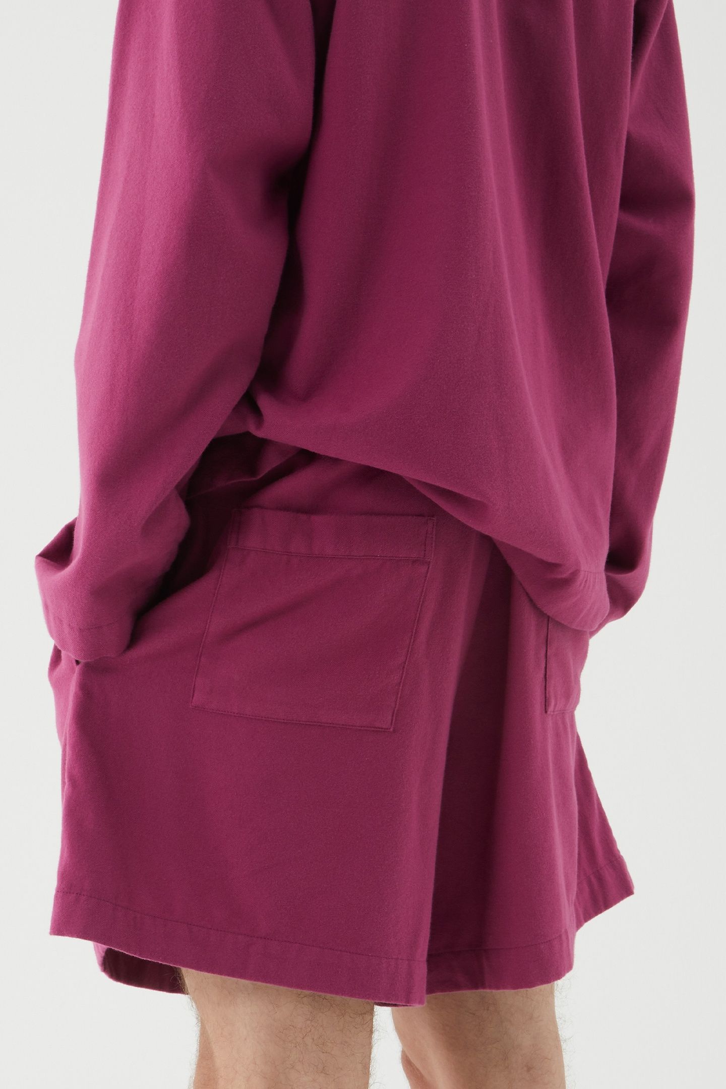 UNISEX FLANNEL, PYJAMAS SHORTS GRAPE 9