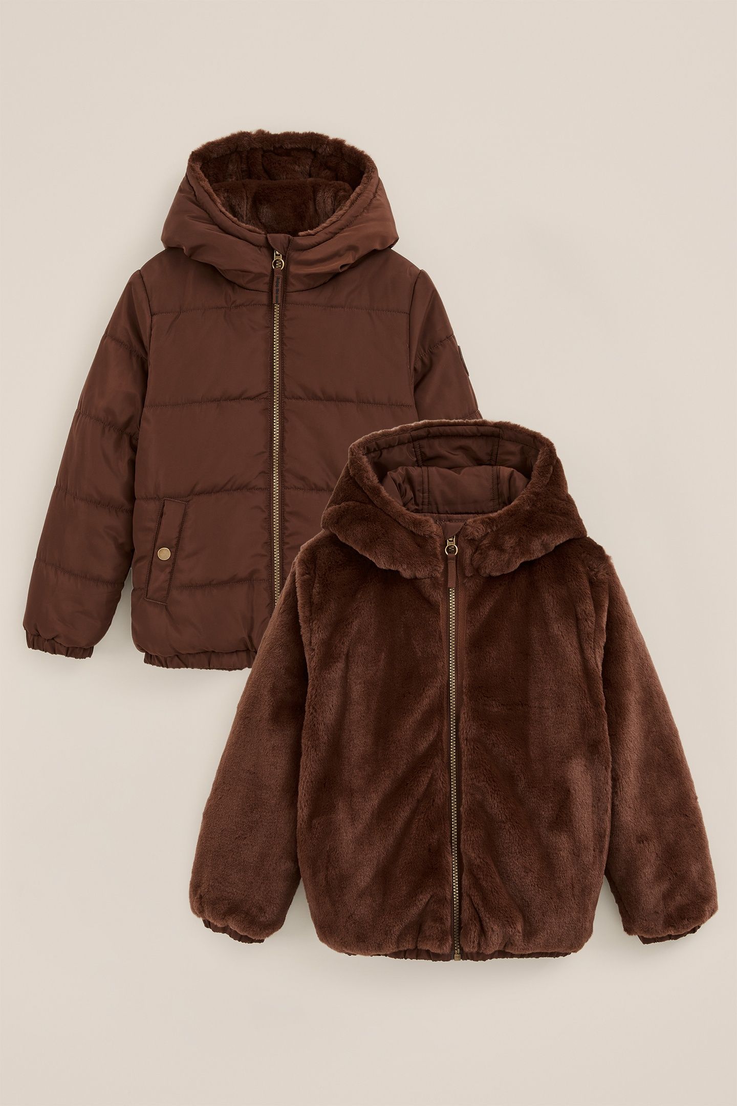 JACKET REVERSIBLE BOMBER DARK BROWN 3