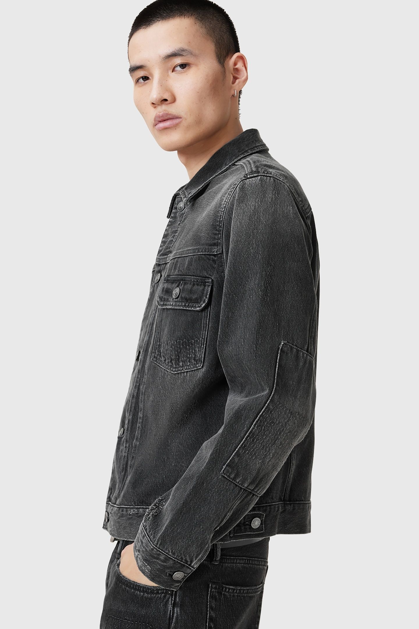JAYGER JACKET WASHED BLACK 6