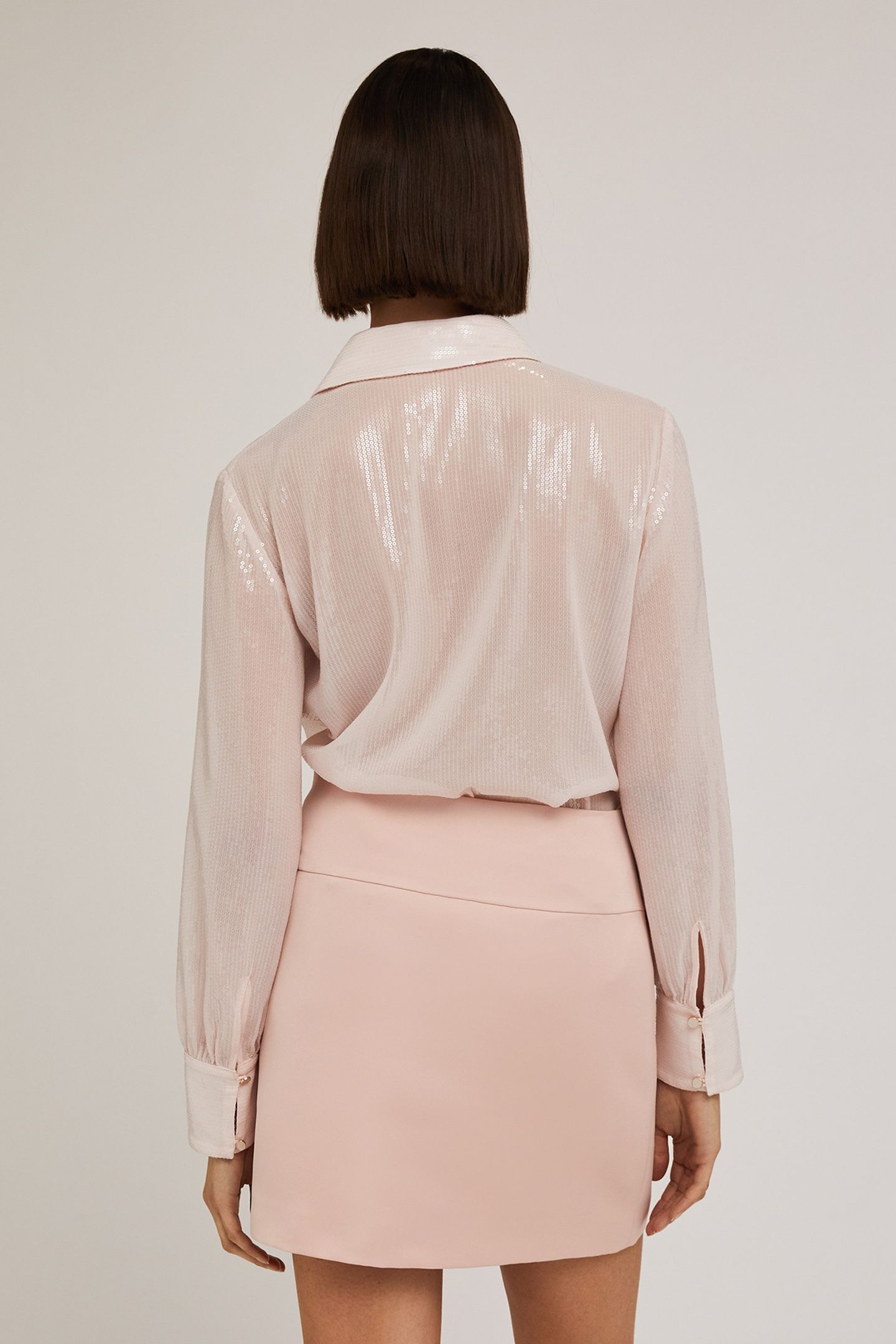 FULL-SEQUIN TULLE SHIRT PINK 2