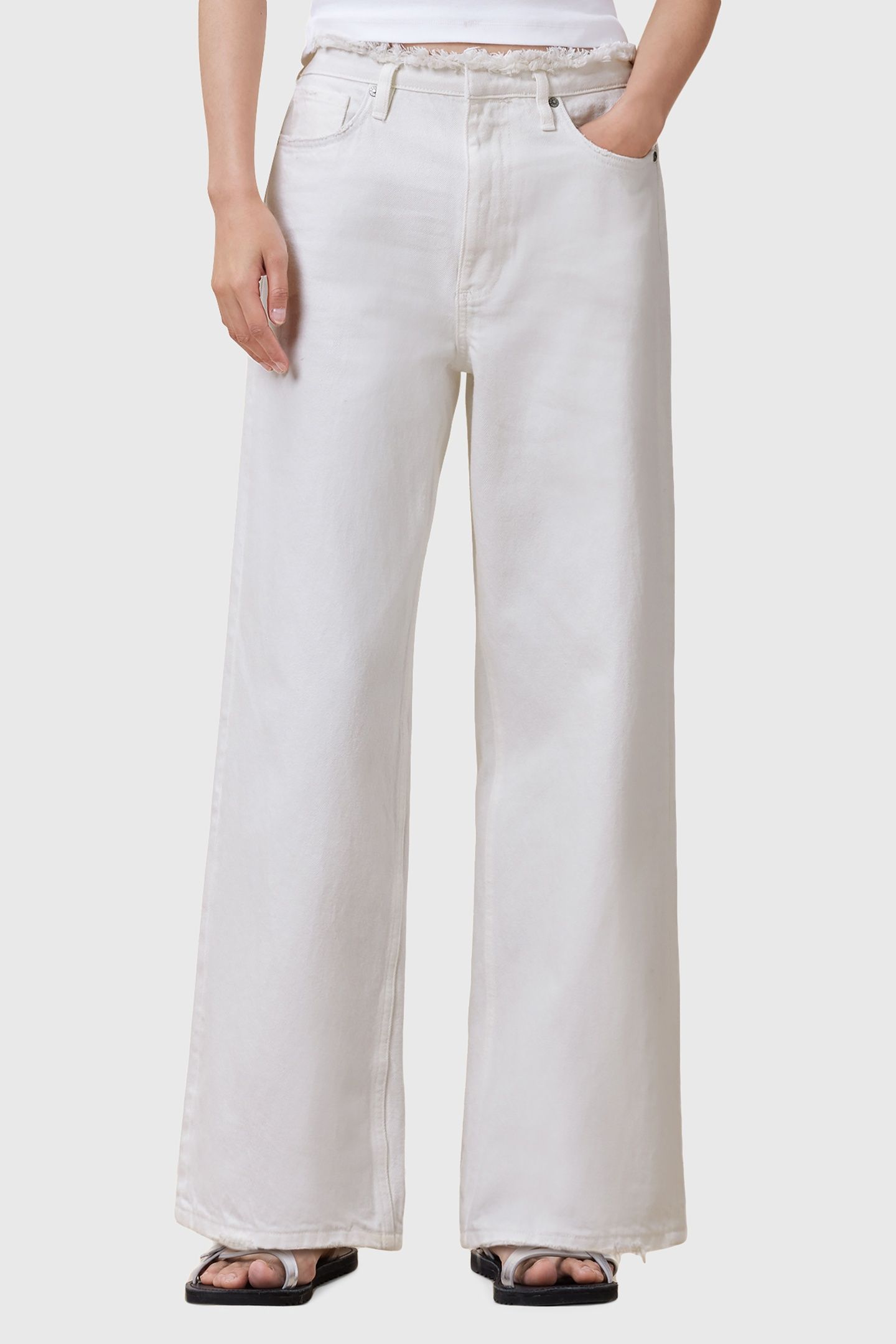 BLAKE FRAY JEAN CHALK WHITE 2