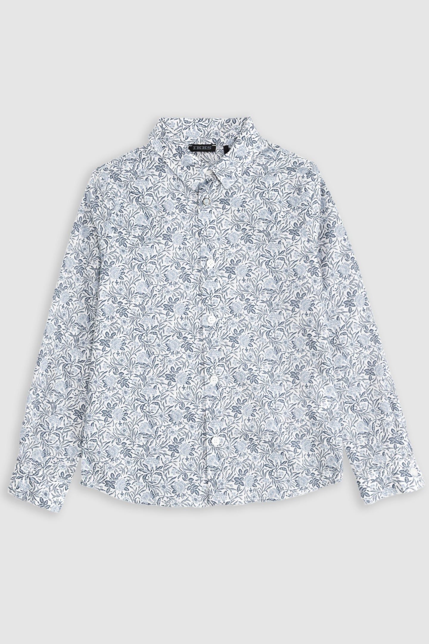 WHITE FLOWERY LIBERTY FABRIC SHIRT 1