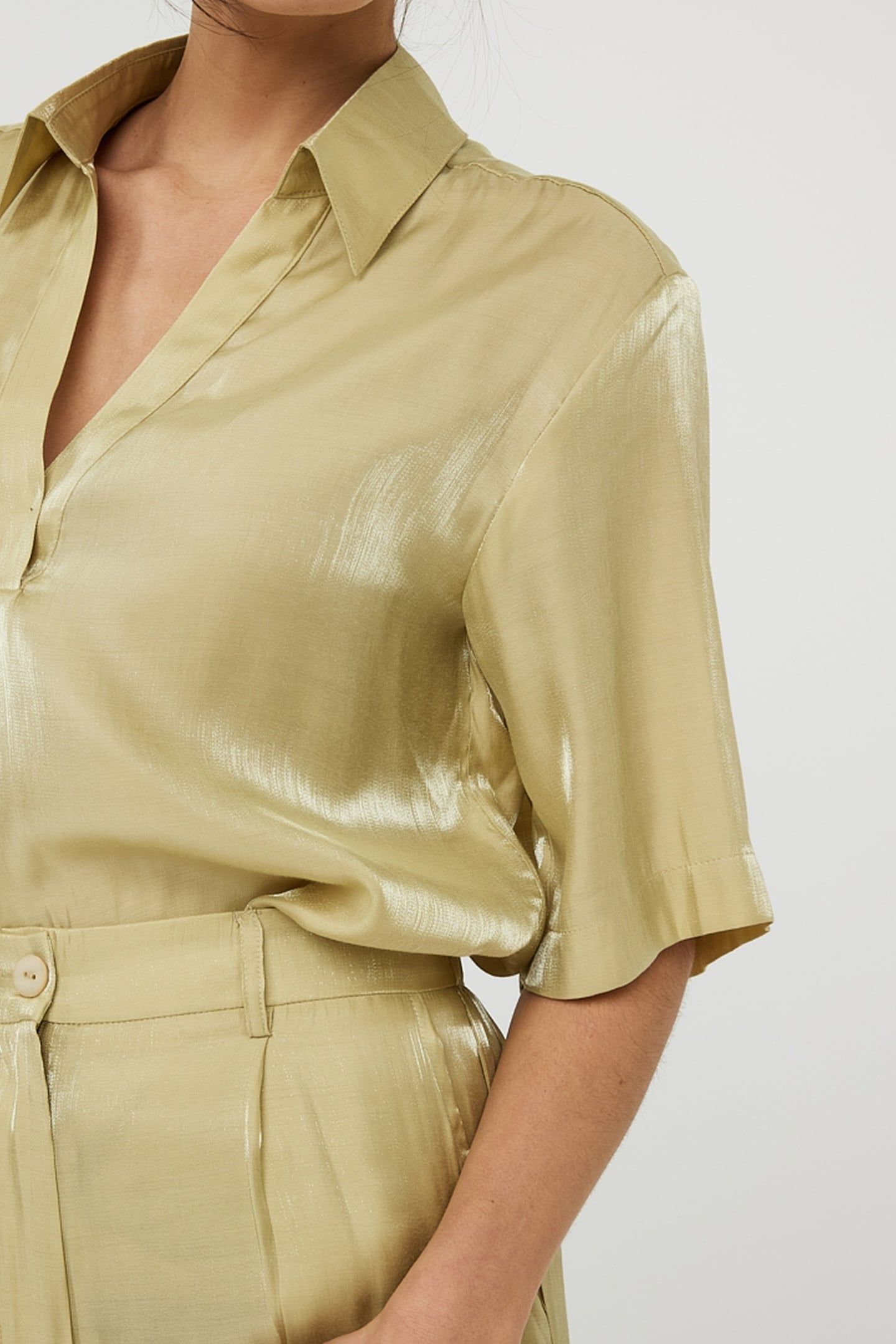 BLOUSE OVERSIZED SILKY TOUCH LEMON PIE 10