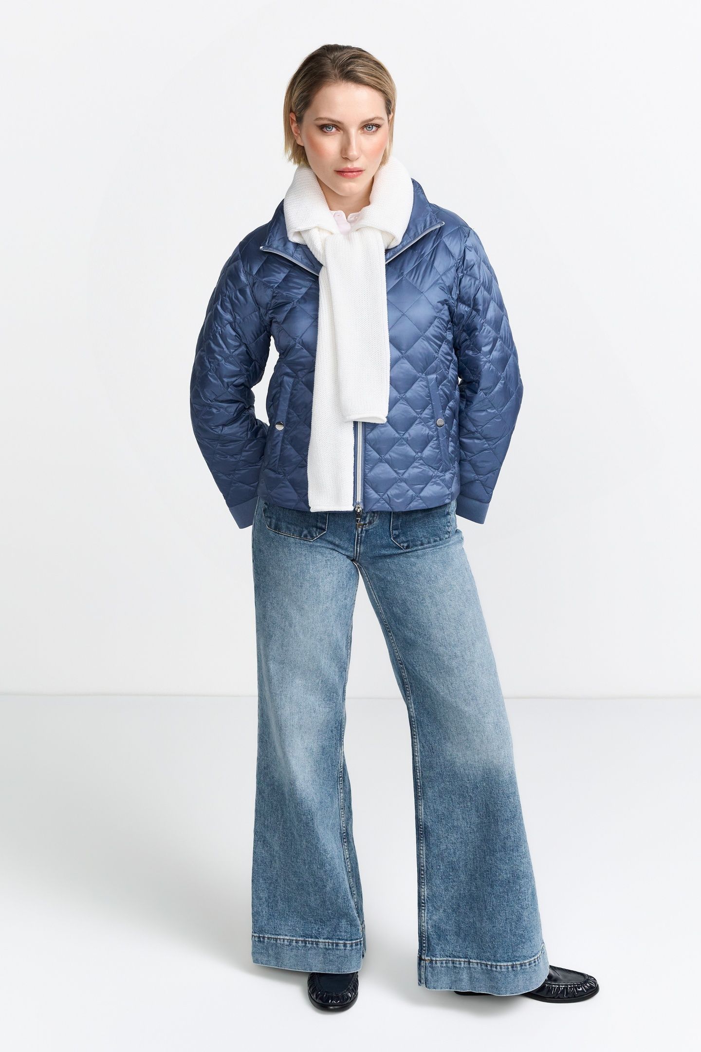 LIGHT DOWN JACKET VINTAGE BLUE 1