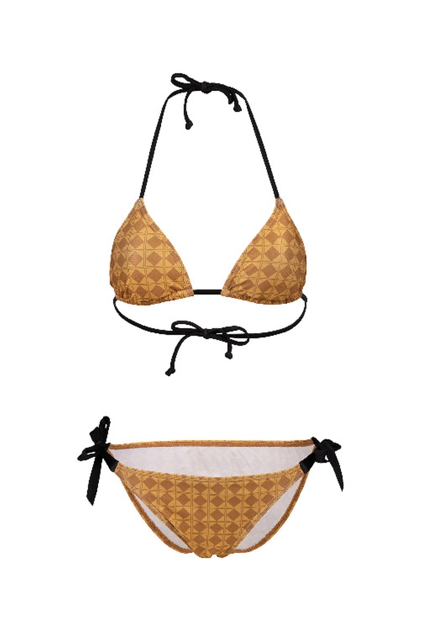 WO50TH GOLD BIKINI TRIANGLE GOLD MULTI-BLACK 6