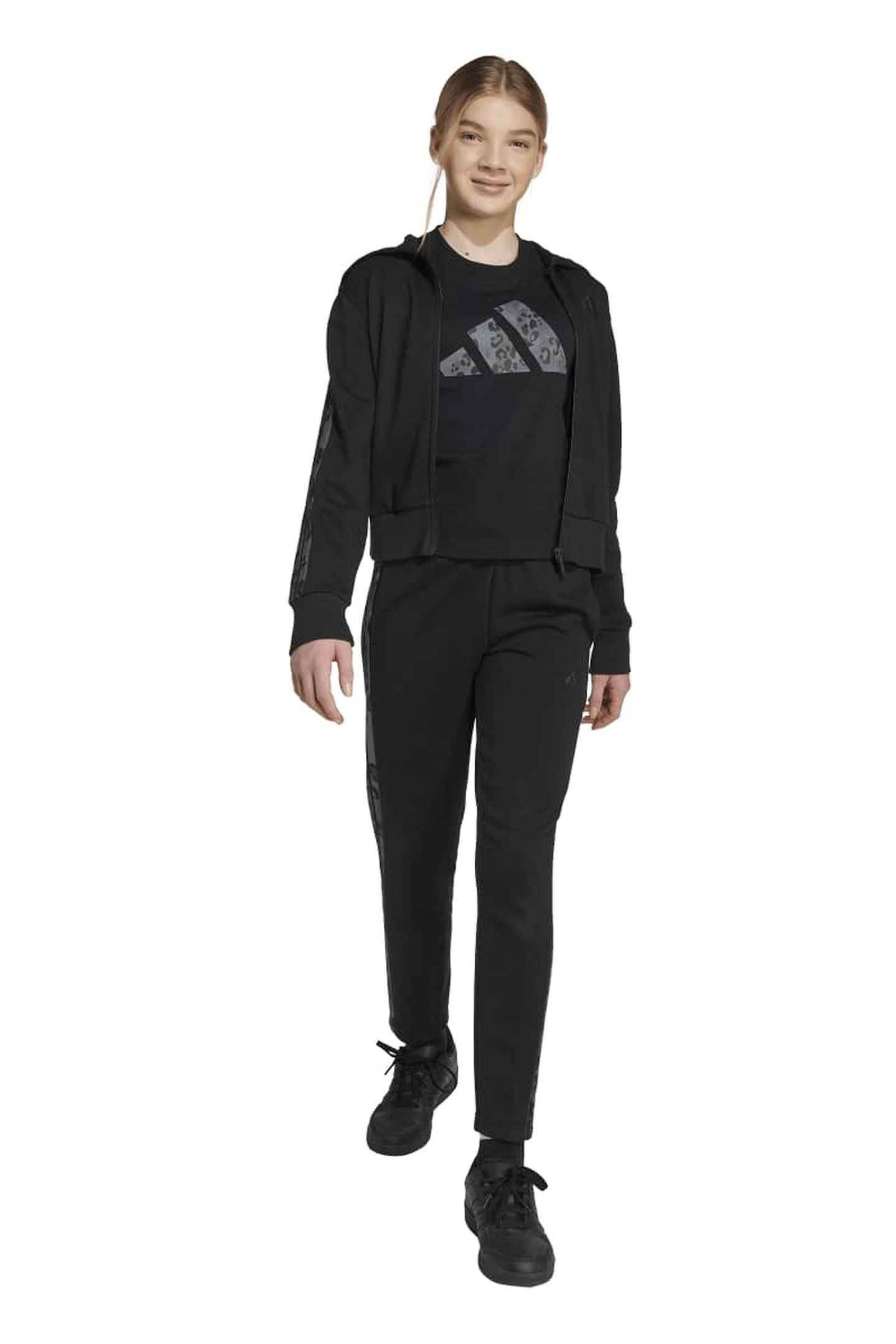 SPORTSWEAR GIRLS ANIMAL FRENCH TERRY HOODED TRACK TOP 3