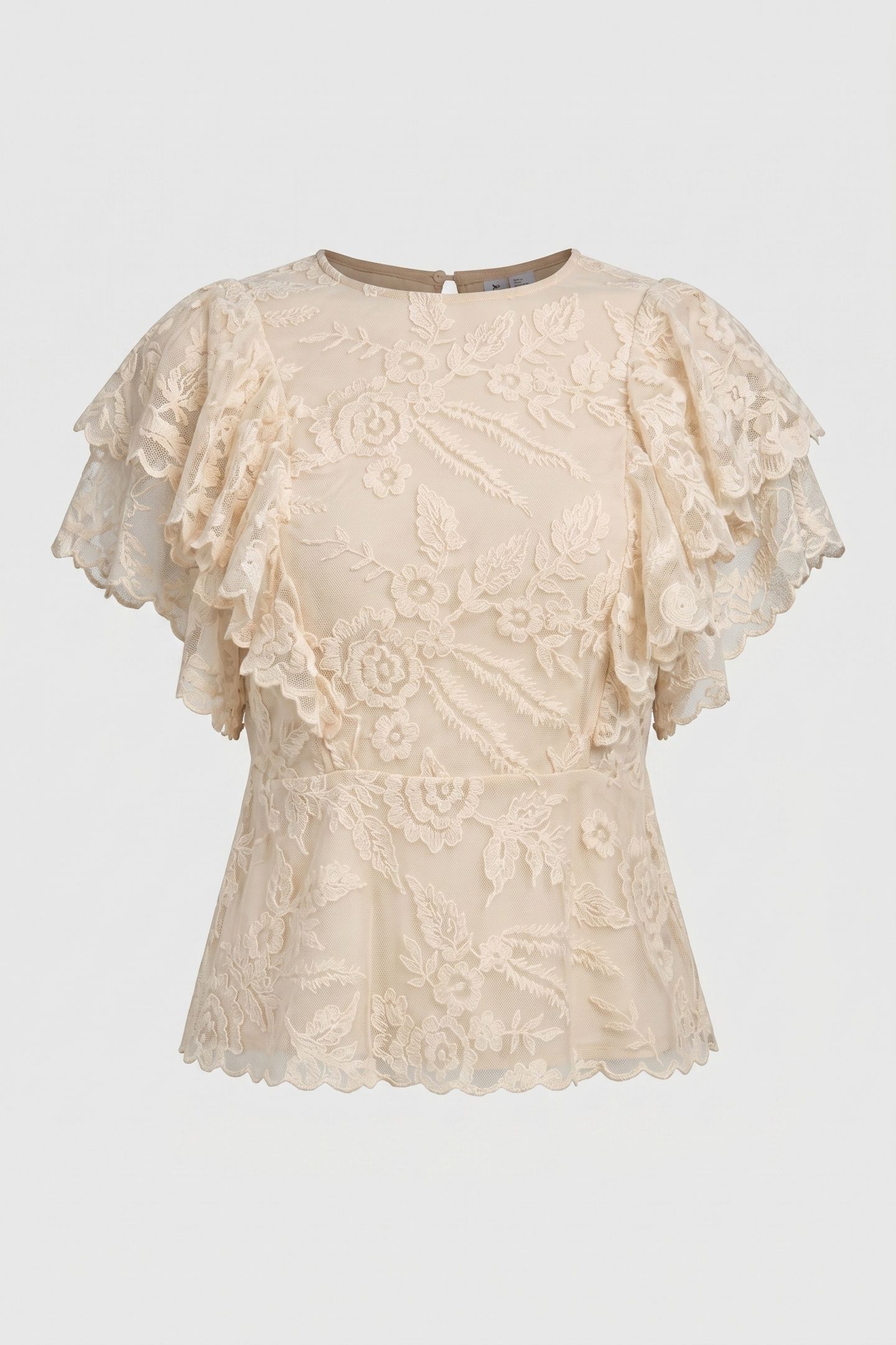 EVELYN LACE BLOUSE SPEED BEIGE 4