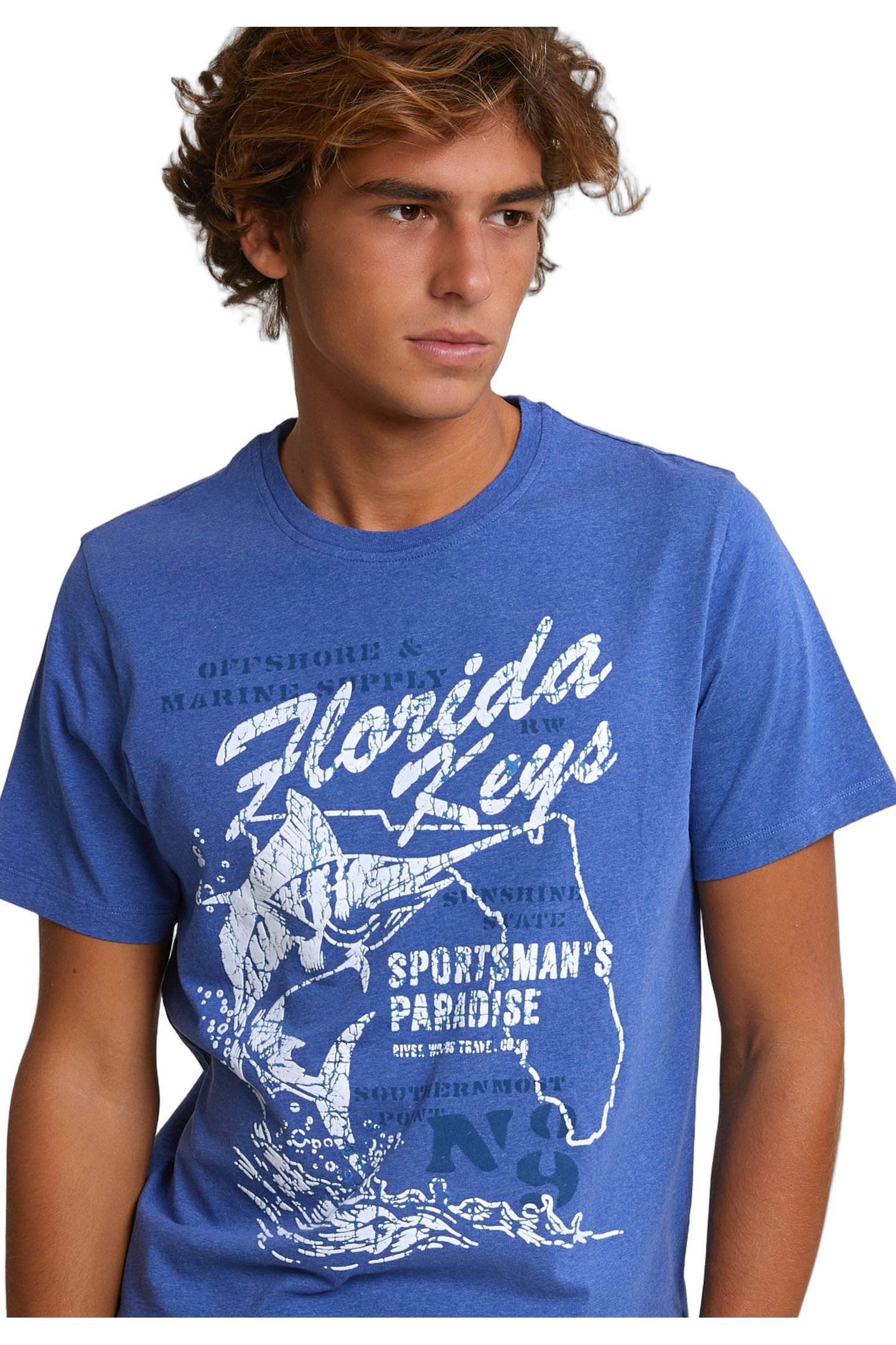 NORMAL FIT BASIC T-SHIRT SHORT SLEEVES HAMPTONS BLUE MIX 4