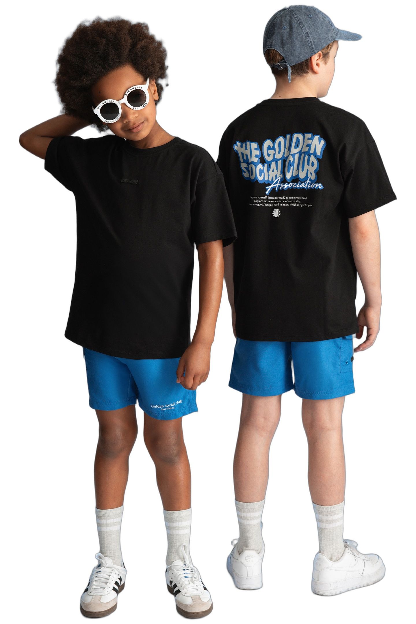 GOLDEN OVERSIZED T-SHIRT BLACK 1