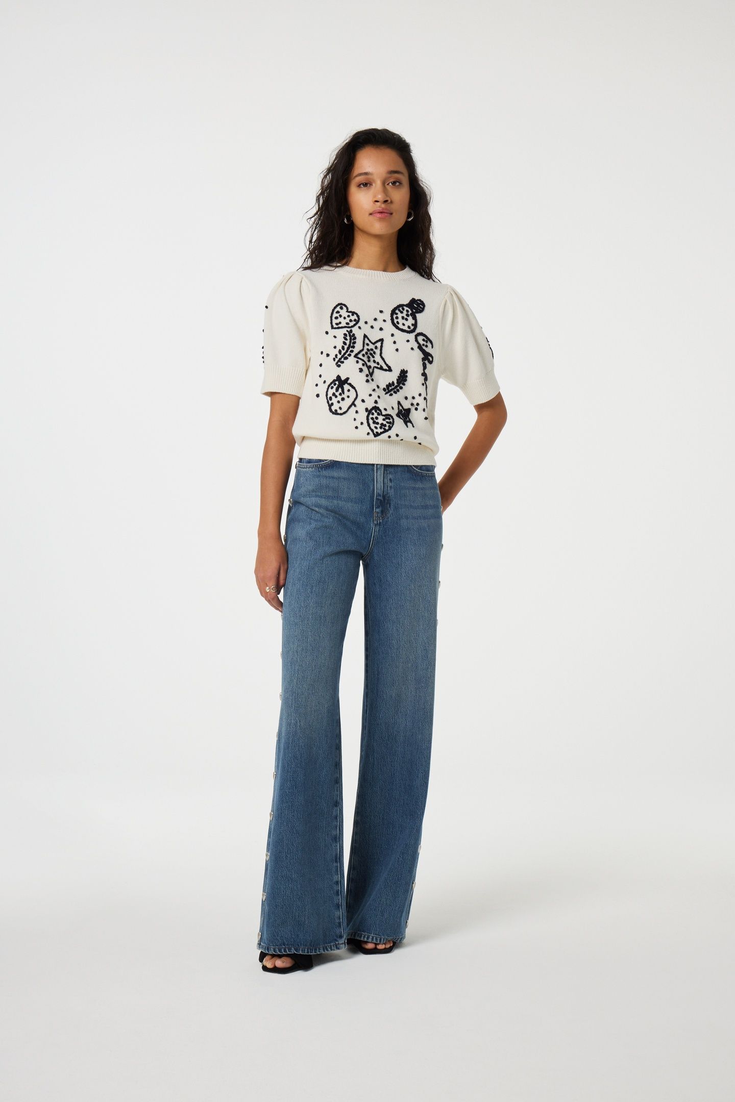EDO SHORT SLEEVE PULLOVER COSY WHITE 1