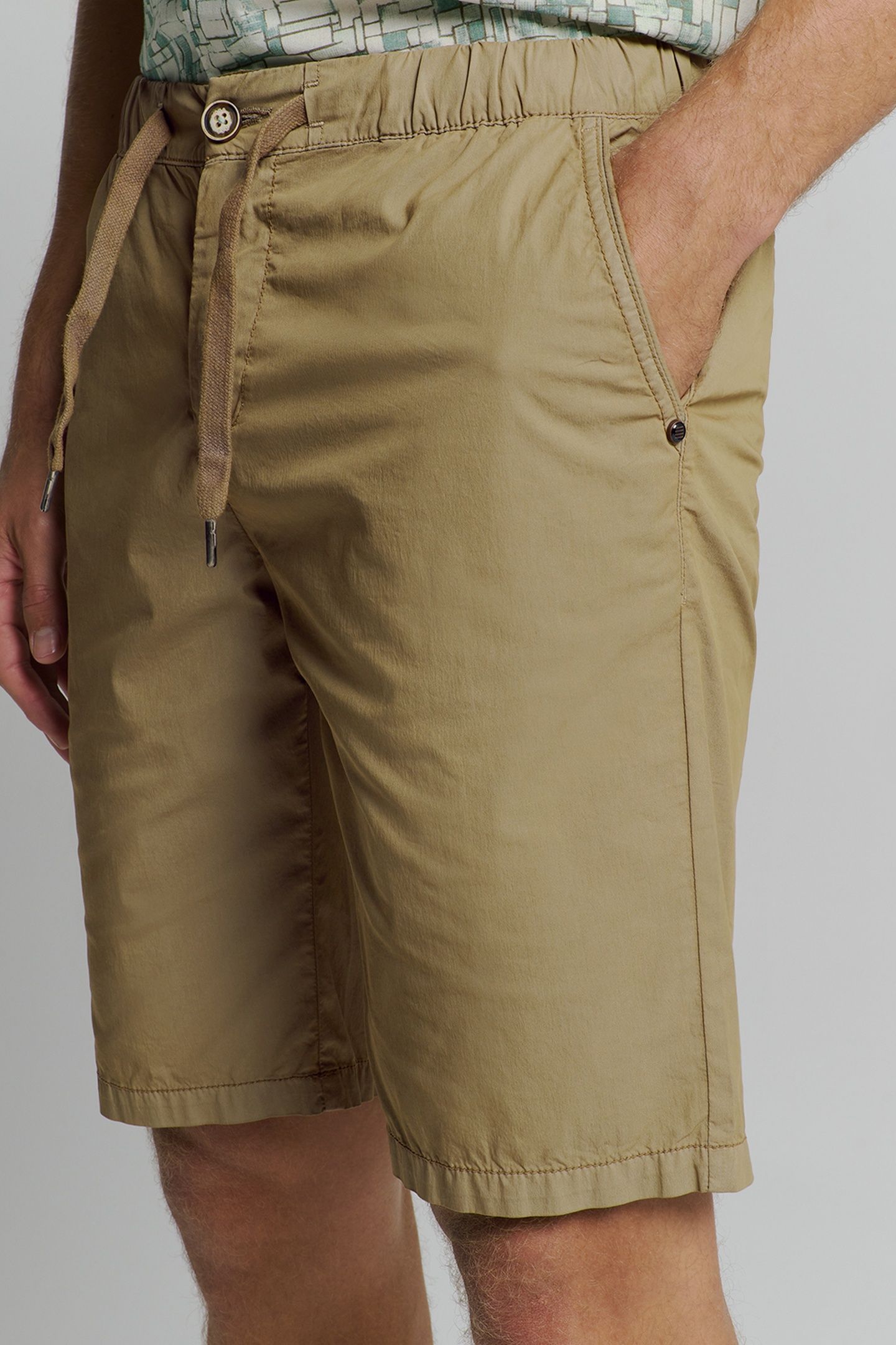 SHORT CHINO GARMENT DYED LIGHT WEIGHT STRETCH KHAKI 7