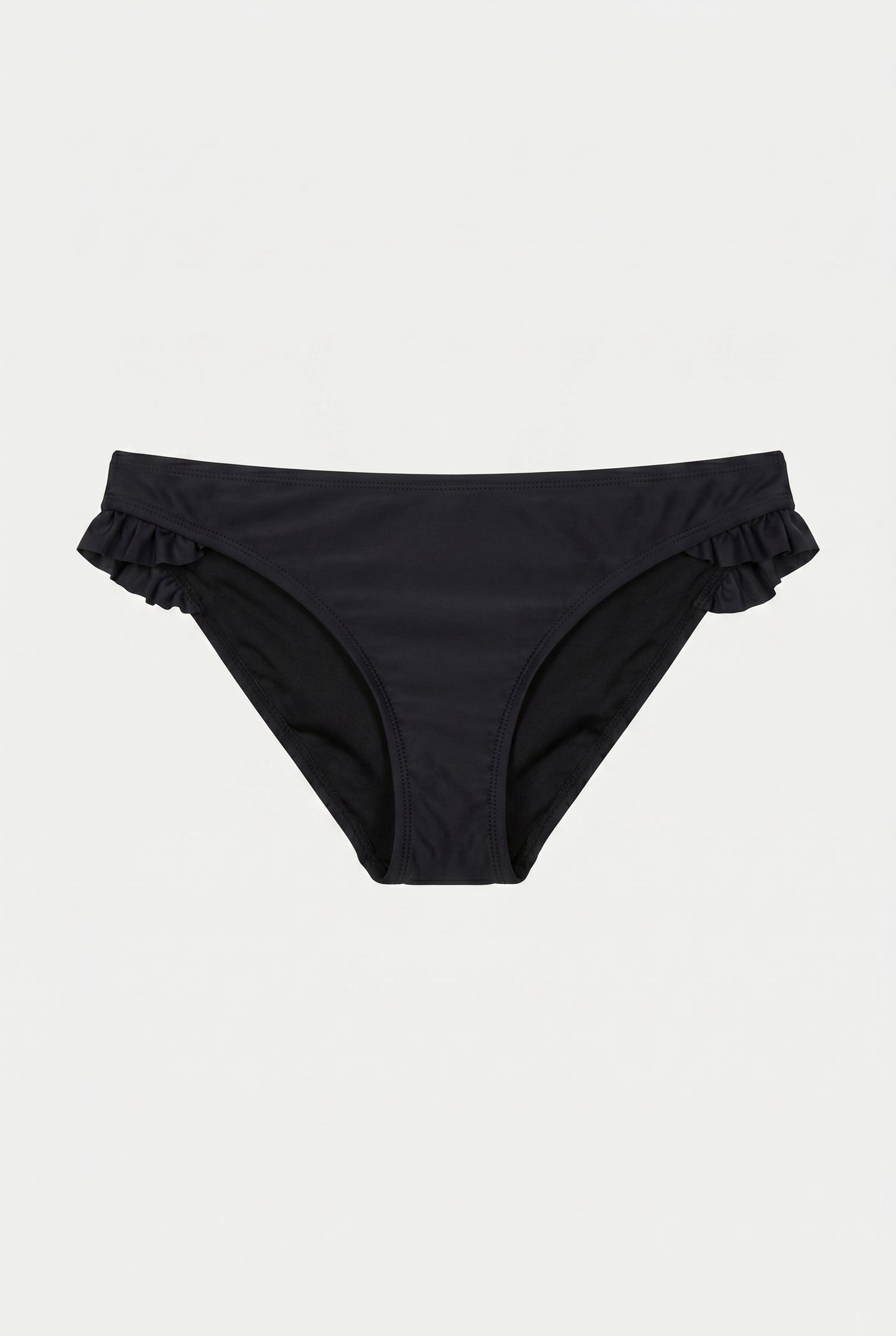 CLASSIC RUFFLE BIKINI BOTTOM BLACK 2