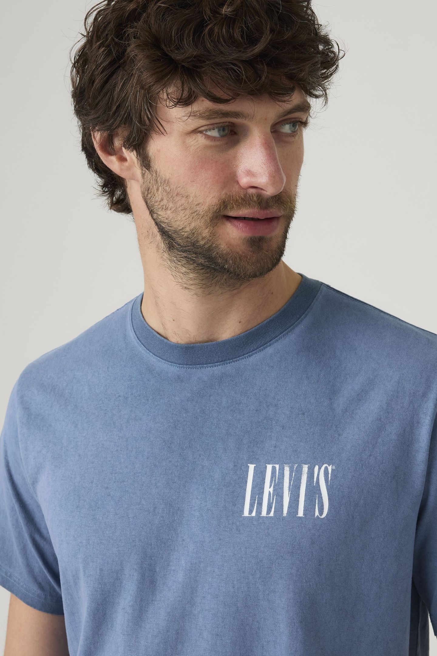 SS RELAXED FIT TEE DISTRESSED SERIF 6