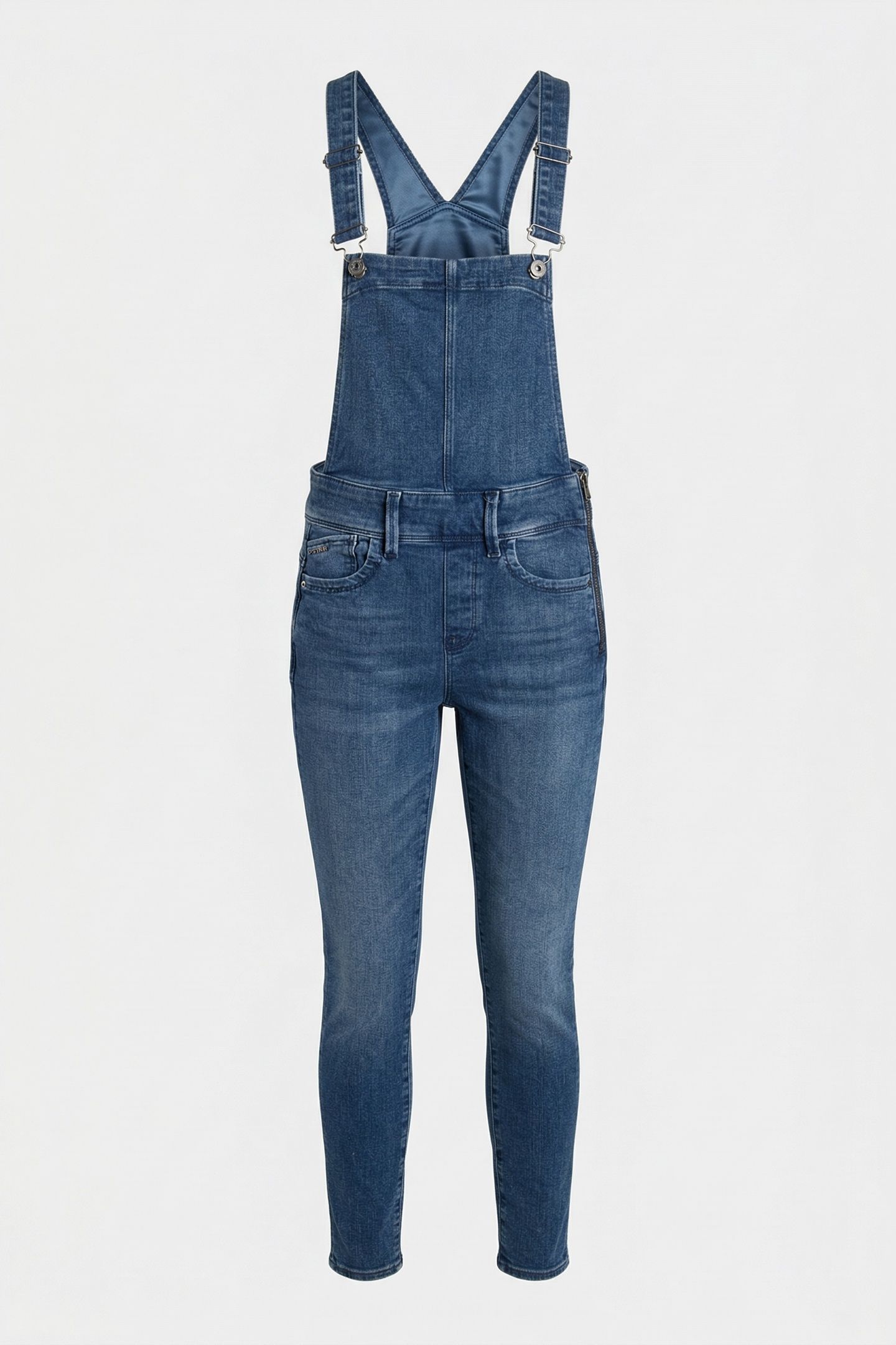 LYNN HIGH WAIST SKINNY OVERALL FADED NEPTUNE BLUE 5