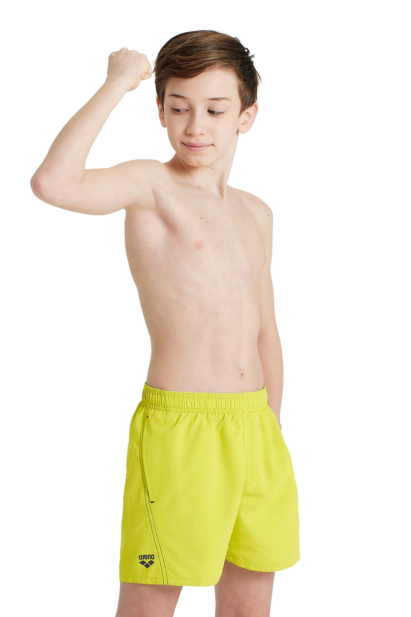 FUNDAMENTALS LOGO JR BOXER SOFT GREEN-NAVY 5
