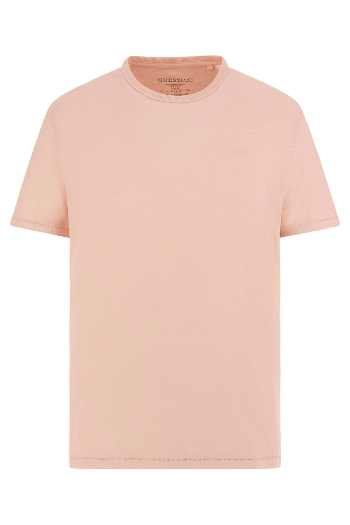 GUESS ECO SS CN DYED EMBRO TEE MELLOW PINK 1