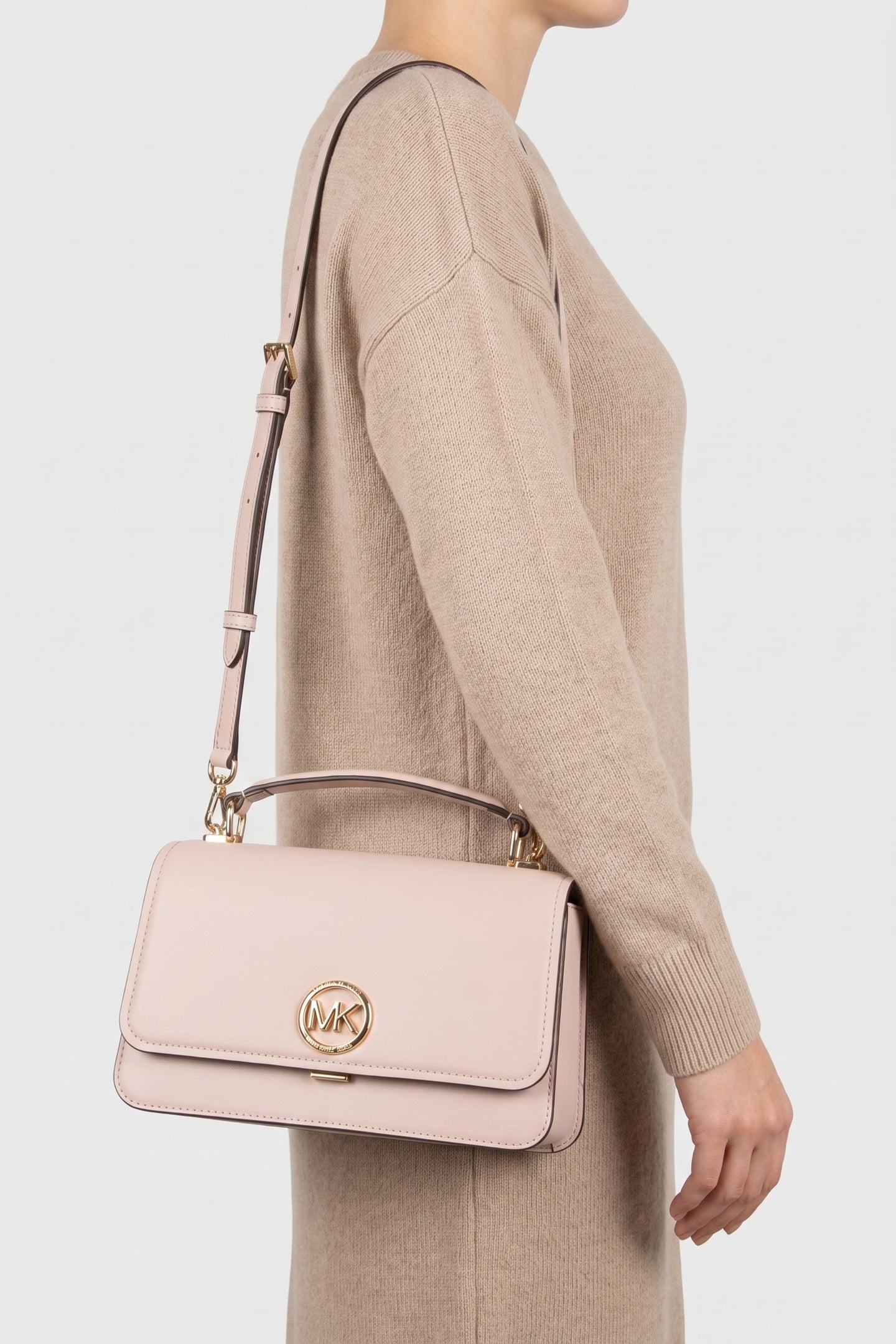 MEDIUM SATCHEL SOFT PINK 1