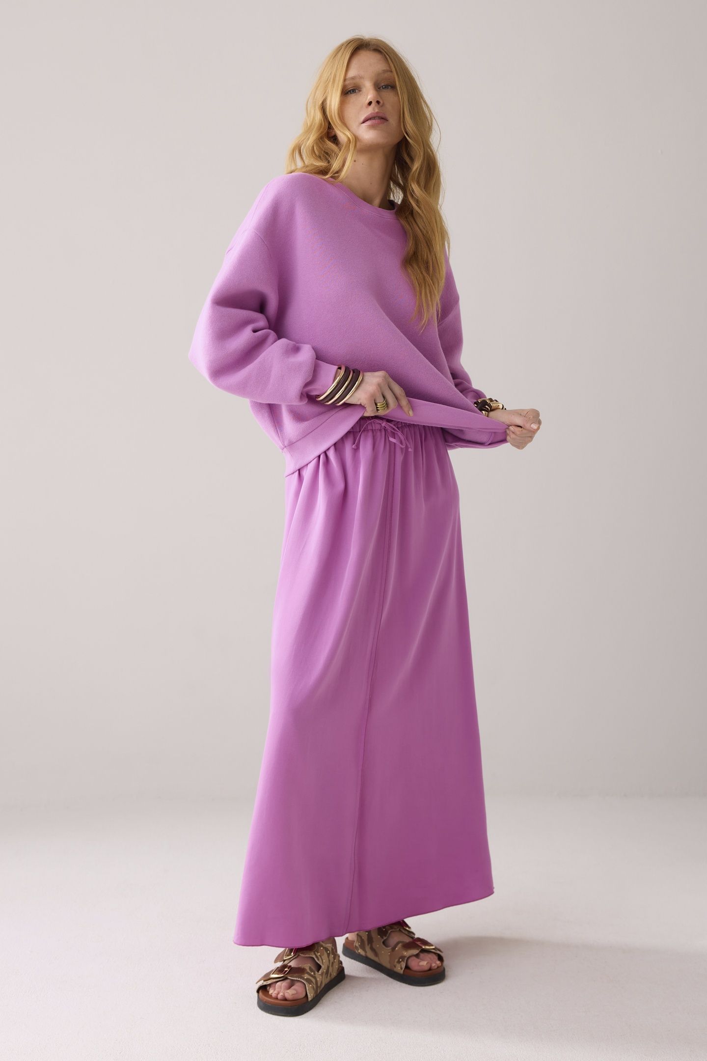 SKIRT TENCEL CYCLAAM 2