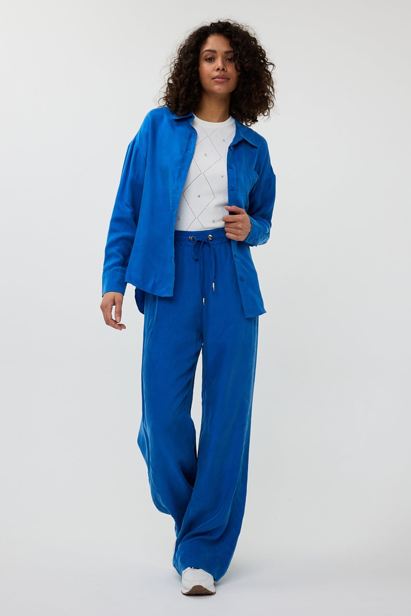 BLOUSE OVERSIZED CUPRO BLUE 4