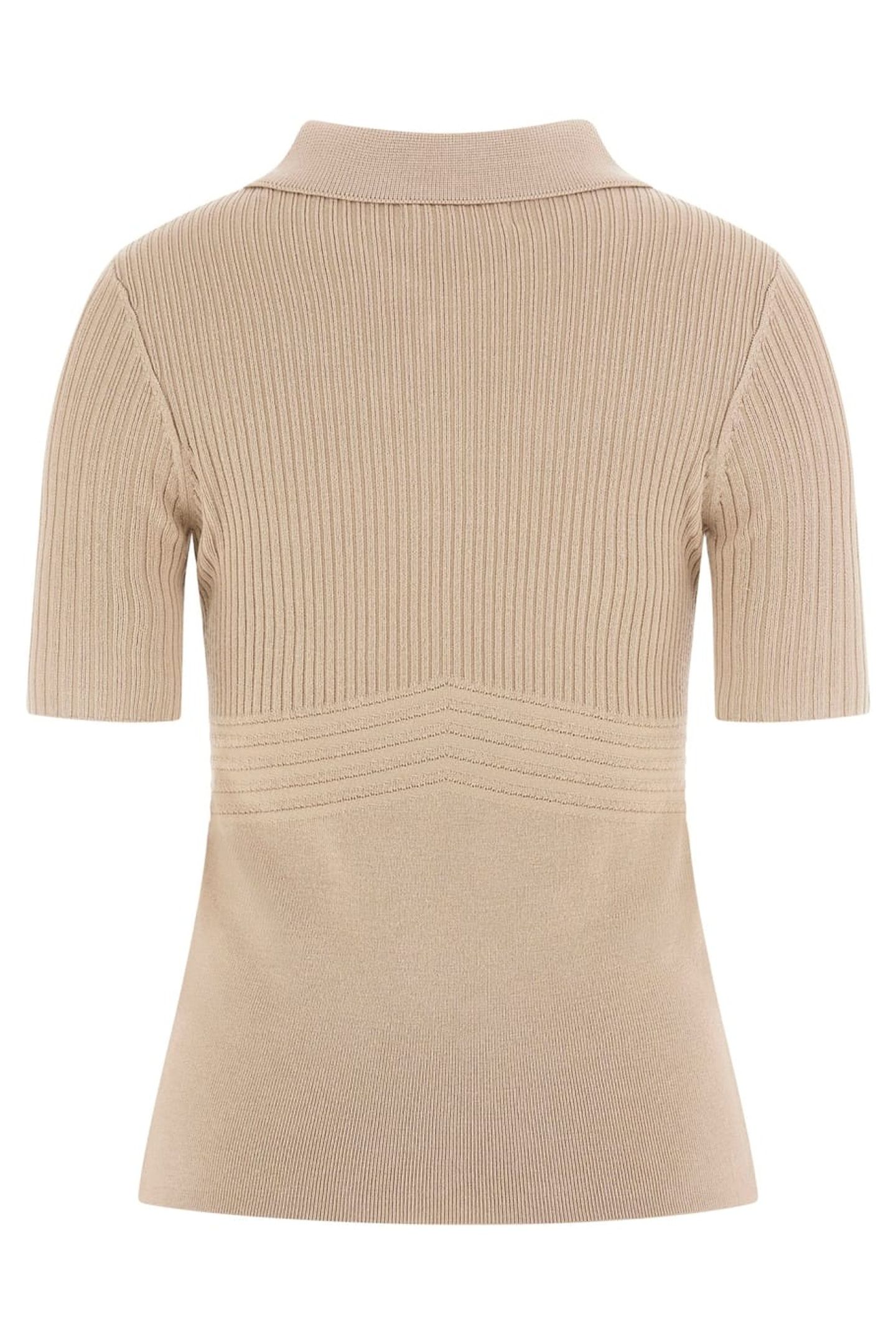 GUESS ECO FLORA CUT-OUT POLO S MACADAMIA NUTS 2