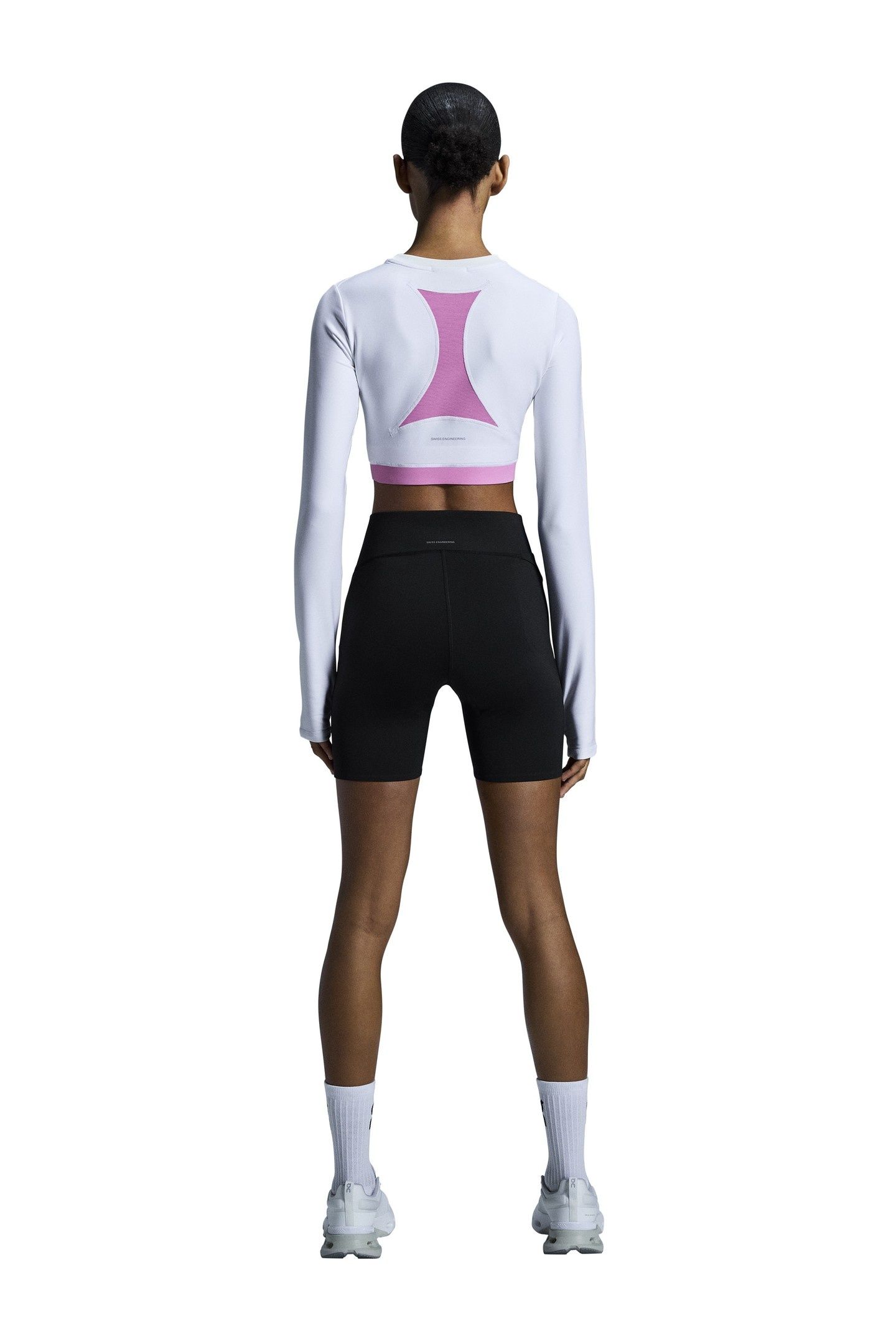 TRAIN LONG SLEEVE CROP 1 W WHITE 4