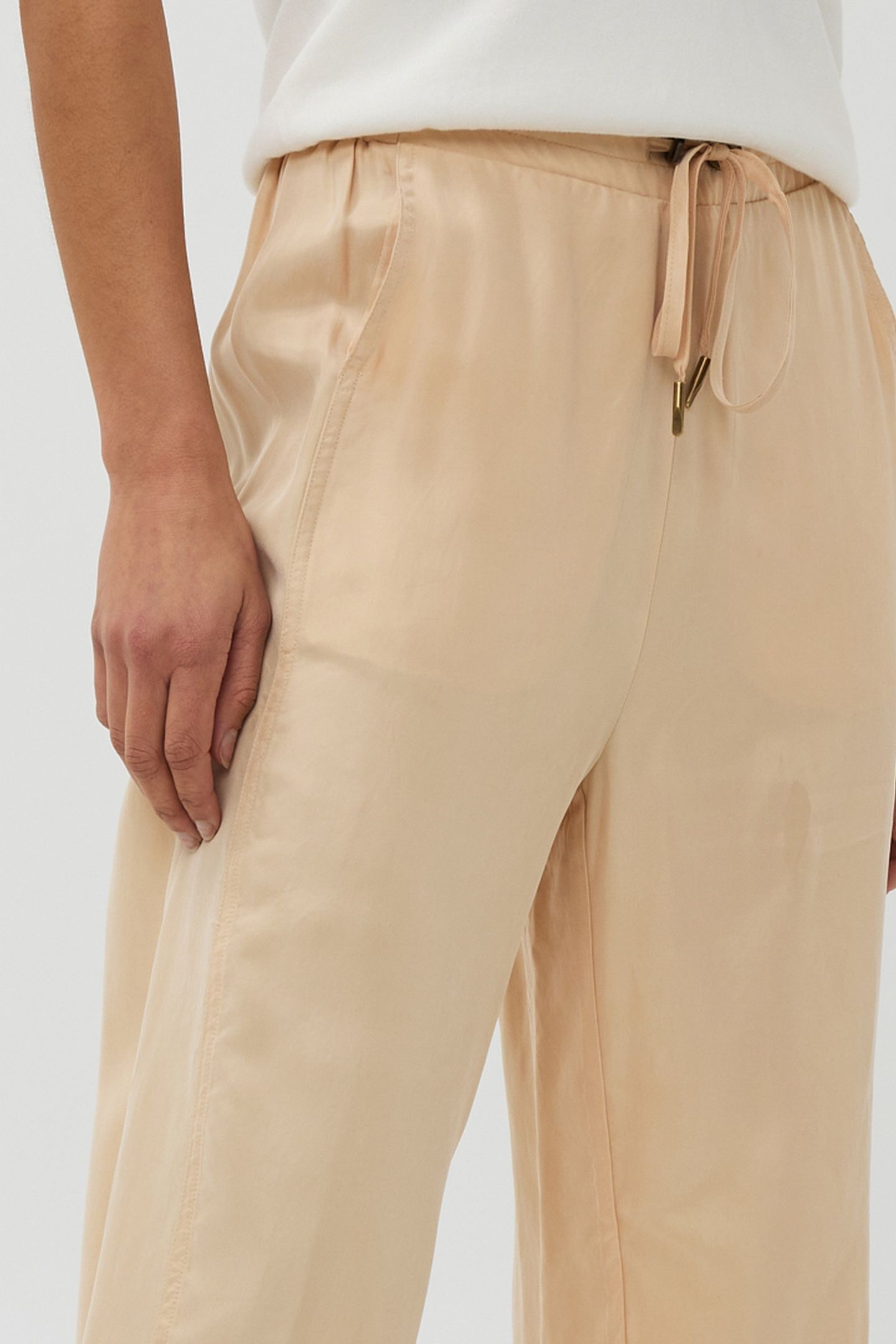 TROUSERS ELASTIC WB CUPRO SAND 8