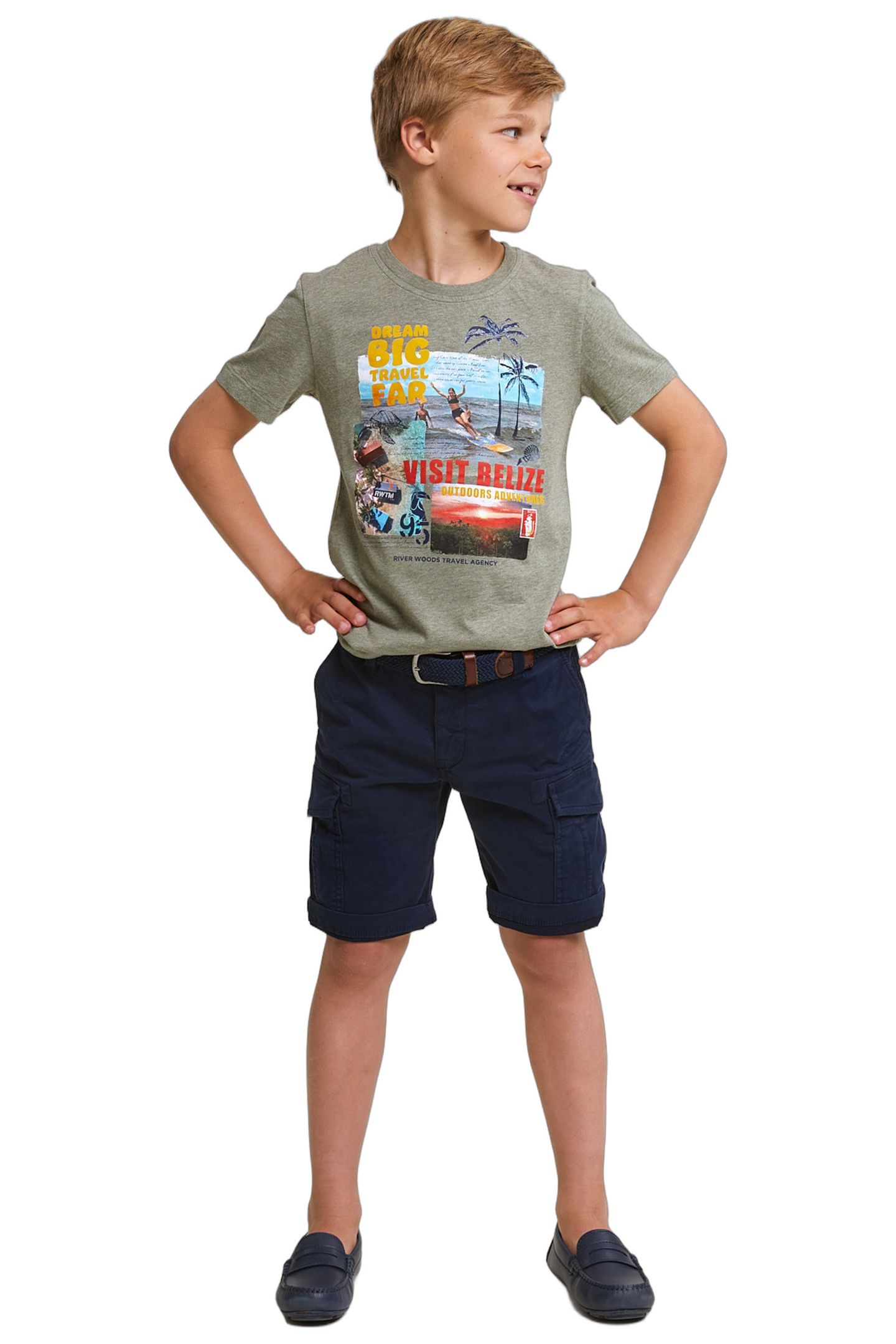 NORMAL FIT BASIC T-SHIRT SHORT SLEEVES SAFARI MIX 2