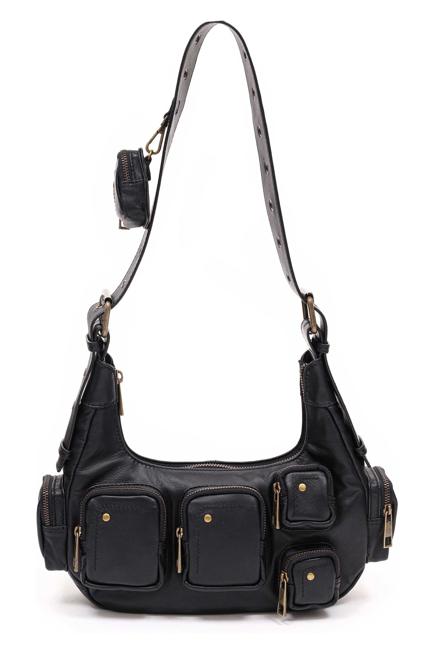 SALLY SMALL POCKET SHEEP BLACK W. GOLD 1