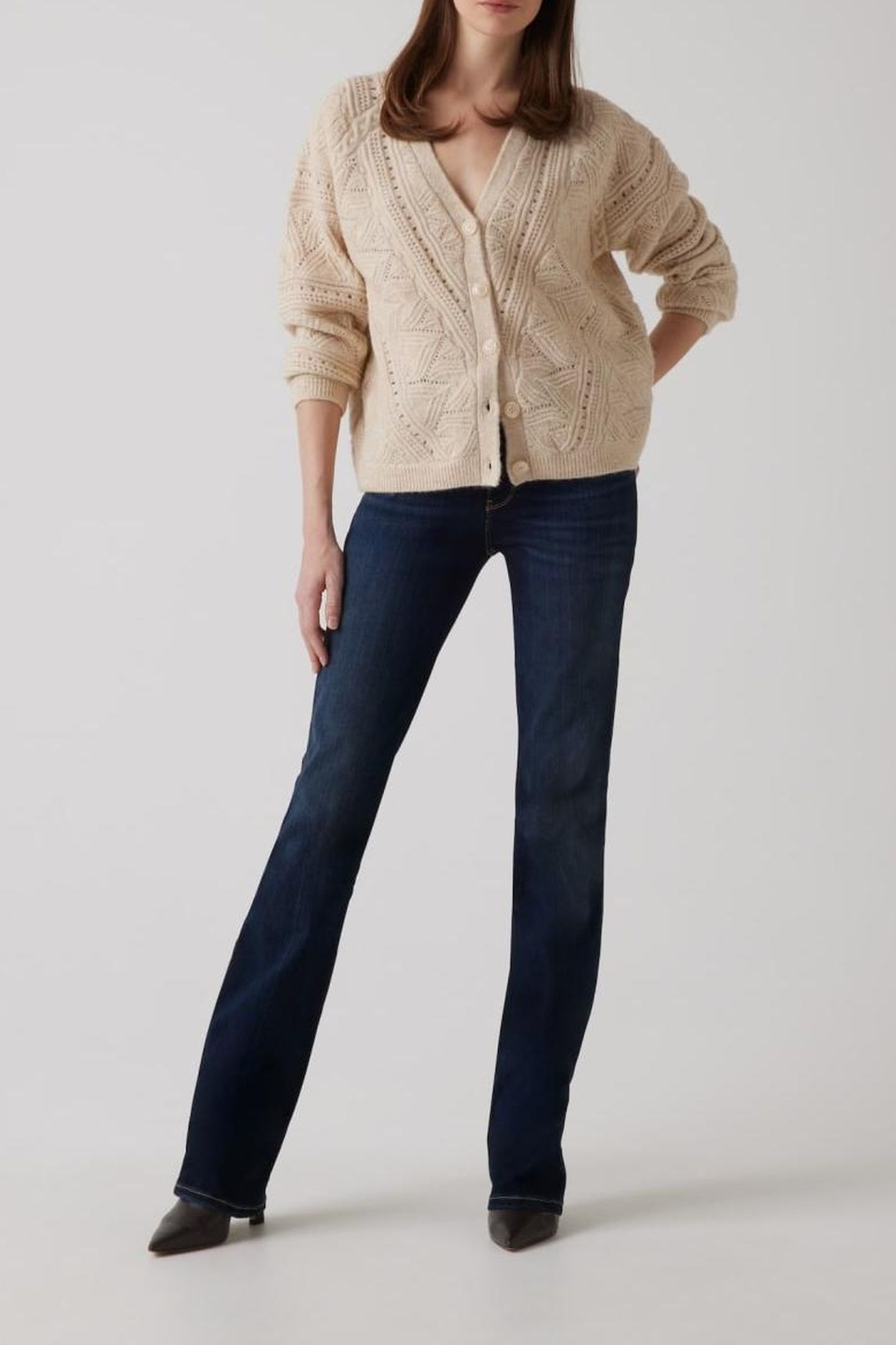 GUESS ECO LS VN POINTELLE AMEL PEARL OYSTER 1