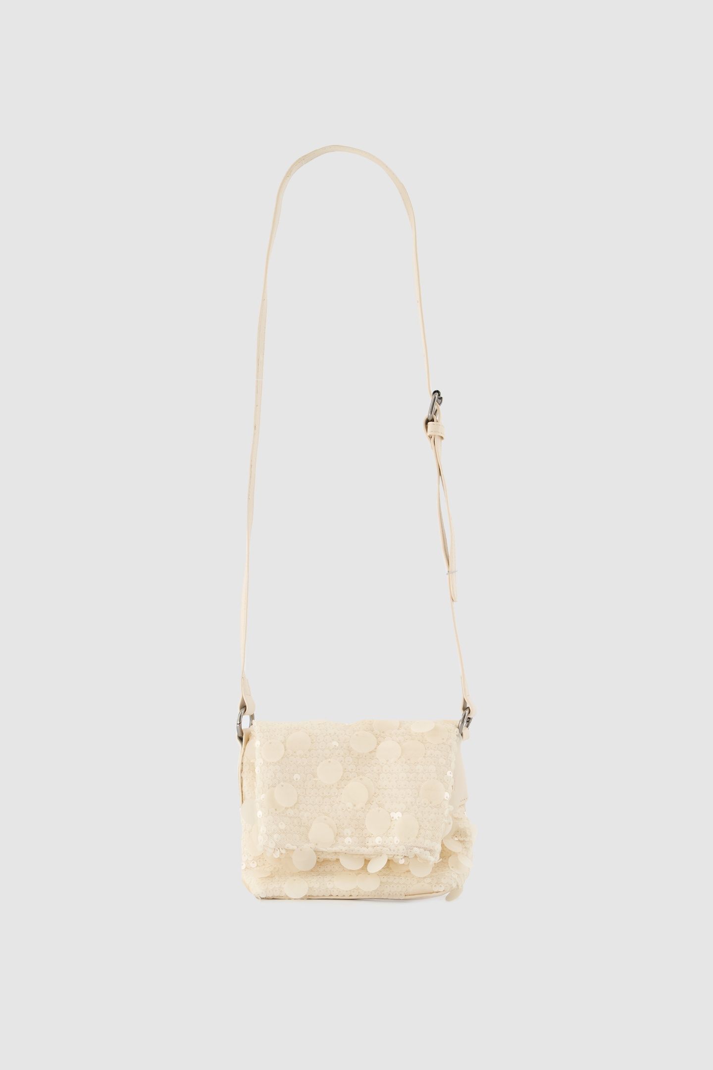 ECRU SEQUIN EMBROIDERY HANDBAG 2