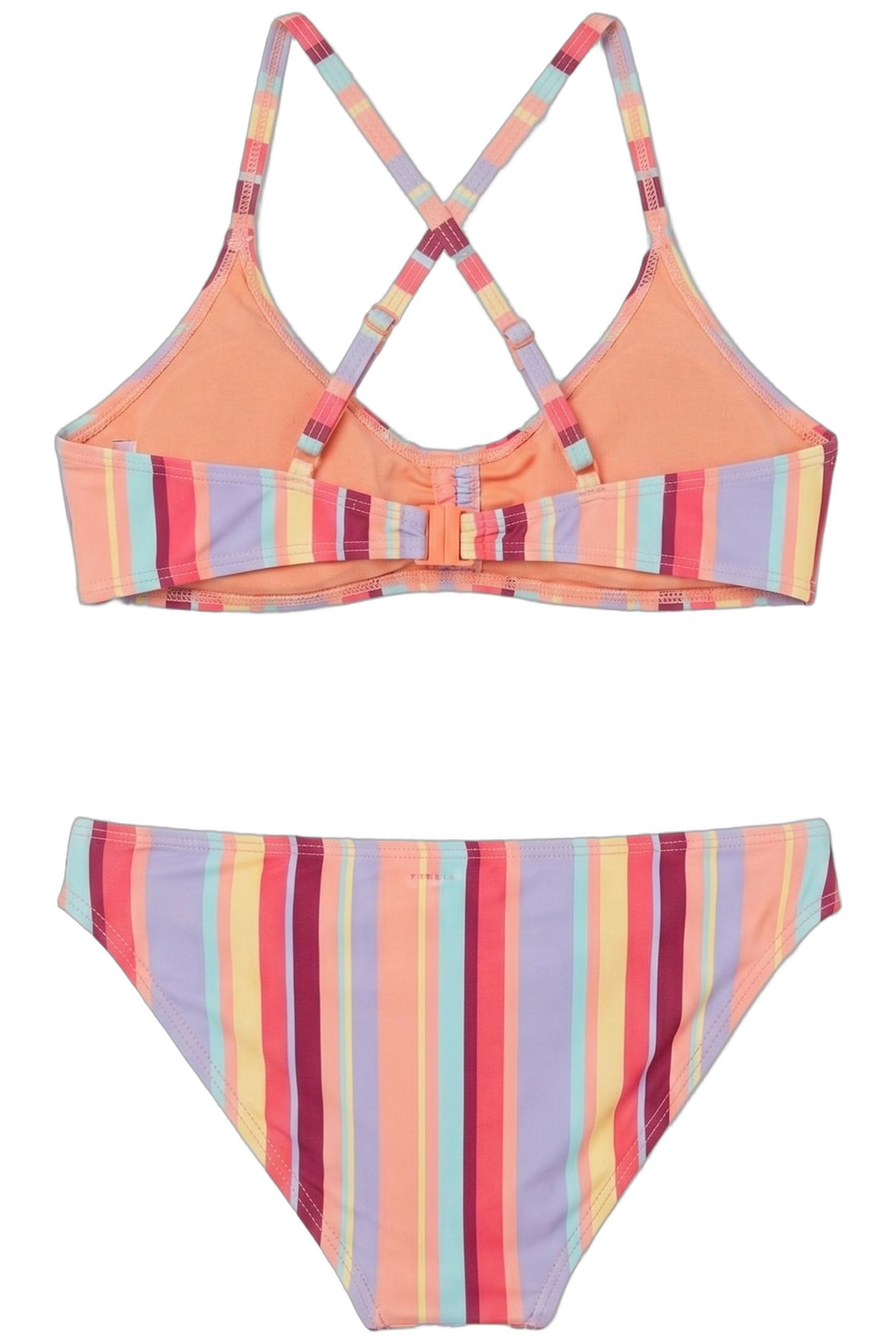 GIRLS KATE BIKINI SET MYKONOS STRIPE BLUSH PINK 3