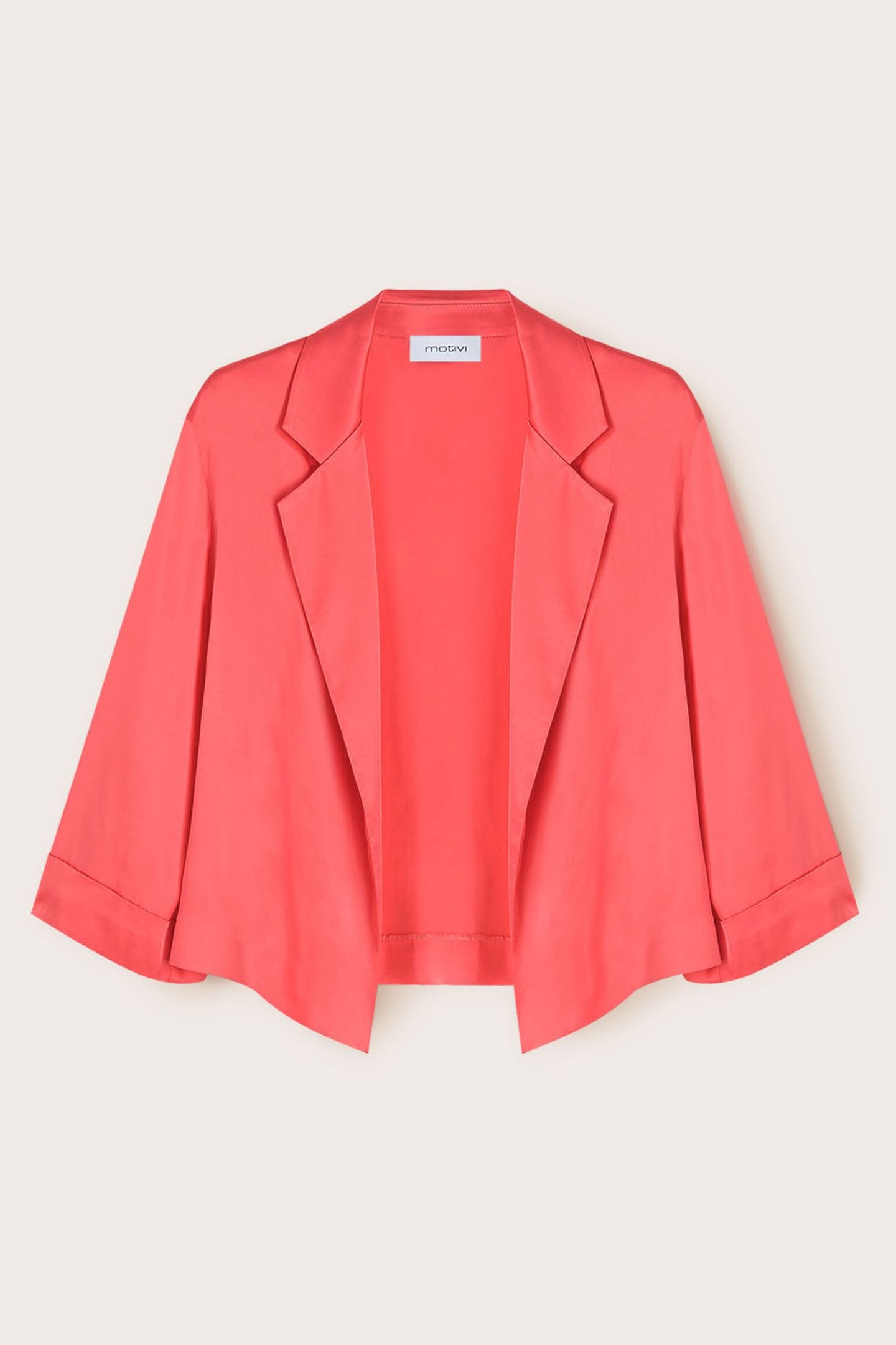 STRETCH SATIN DECONSTRUCTED JACKET PINK 5