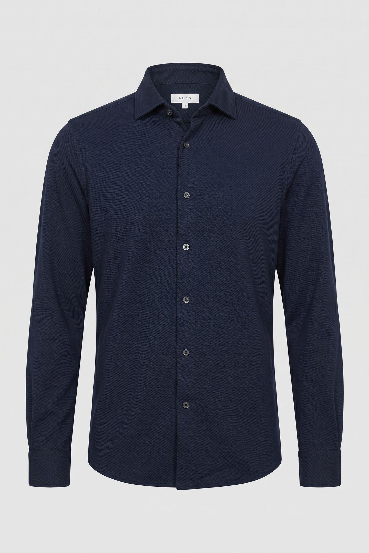 BRUSHED COTTON OVERSHIRT NAVY 3