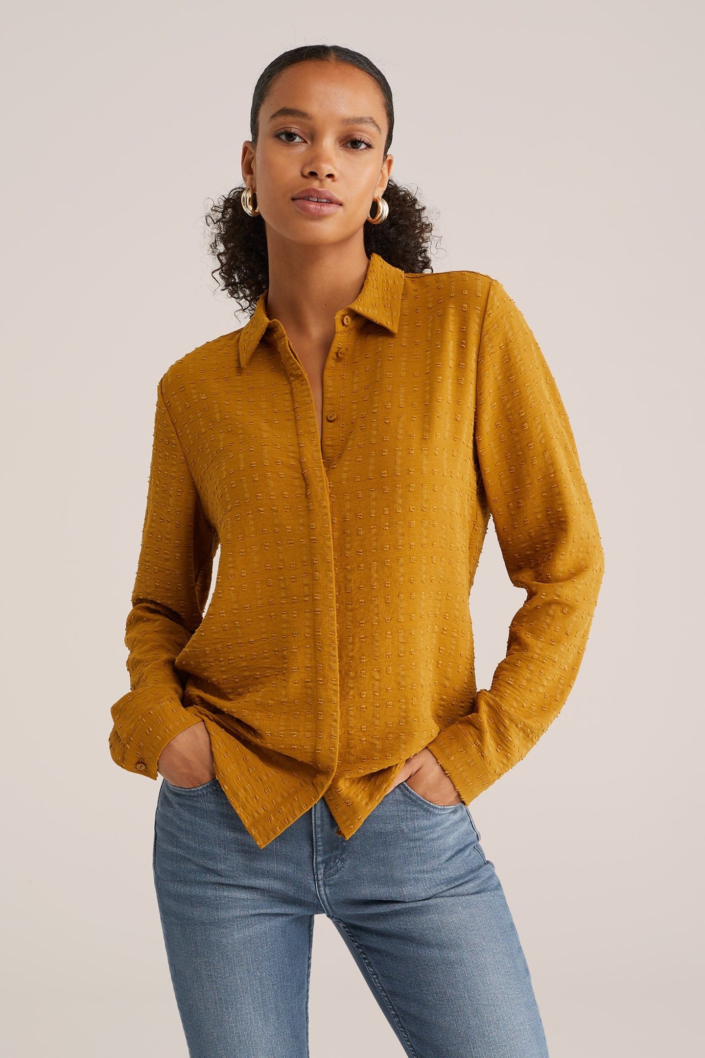 BLOUSE MUSTARD YELLOW 2