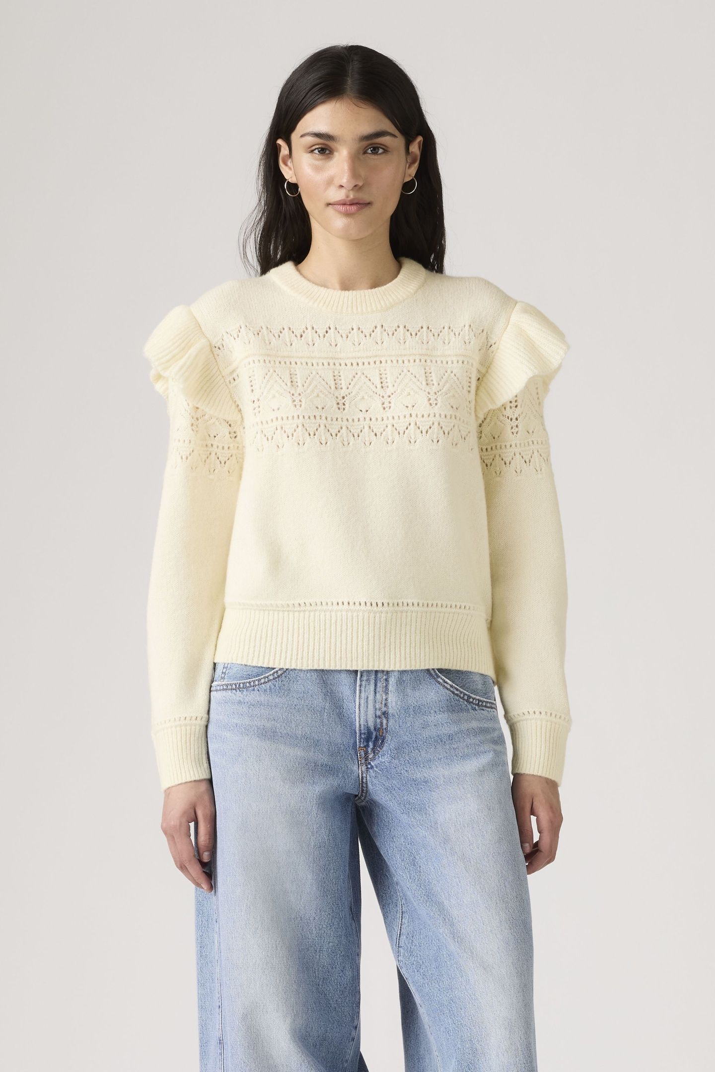 SHANE FLUTTER SLEEVE SWEATER 2