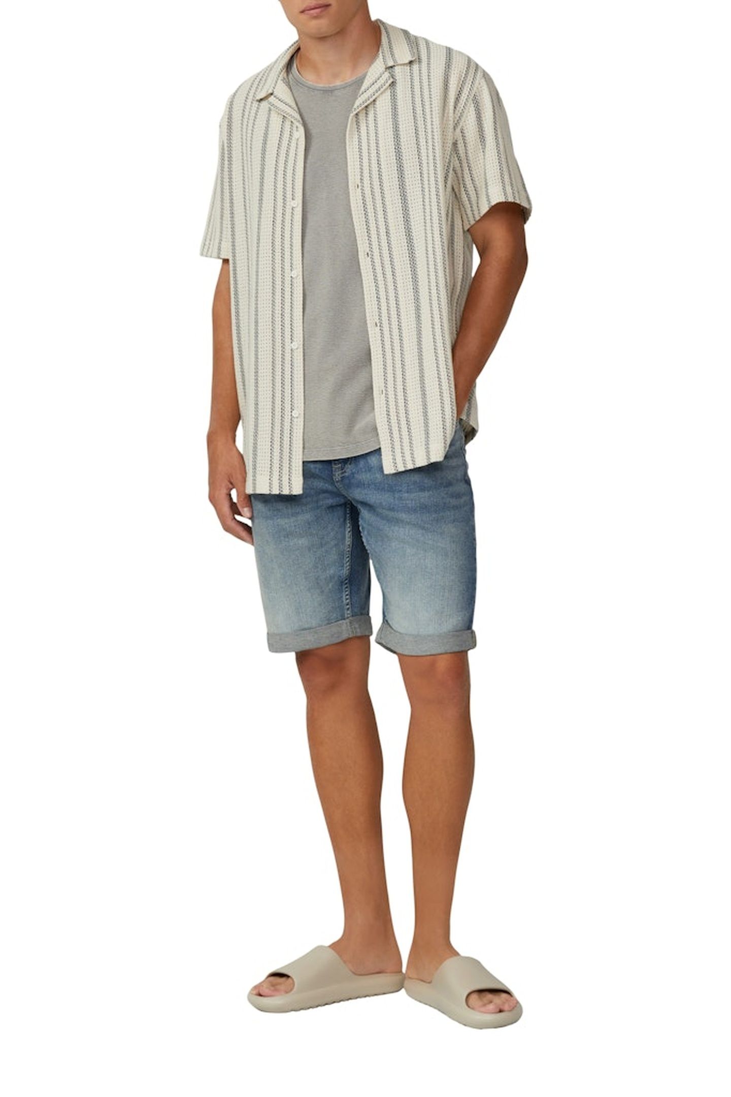 QS T-SHIRTS LIGHT GREY 3