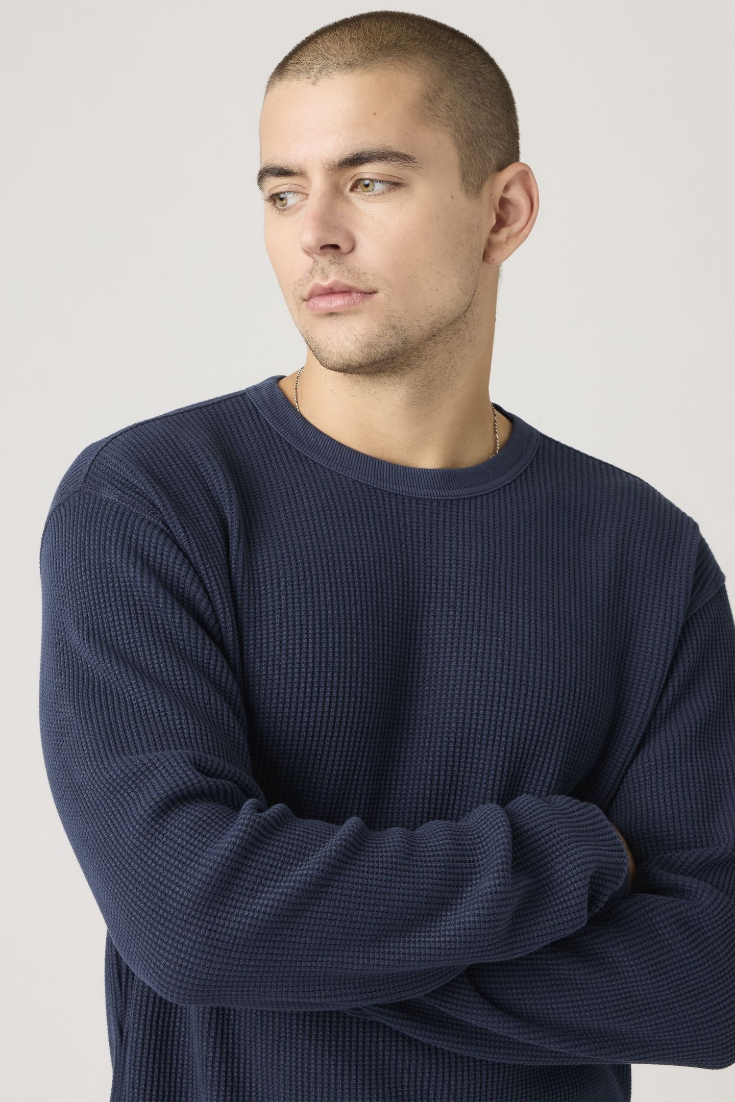 LONG SLEEVE RELAXED THERMAL TEE 1